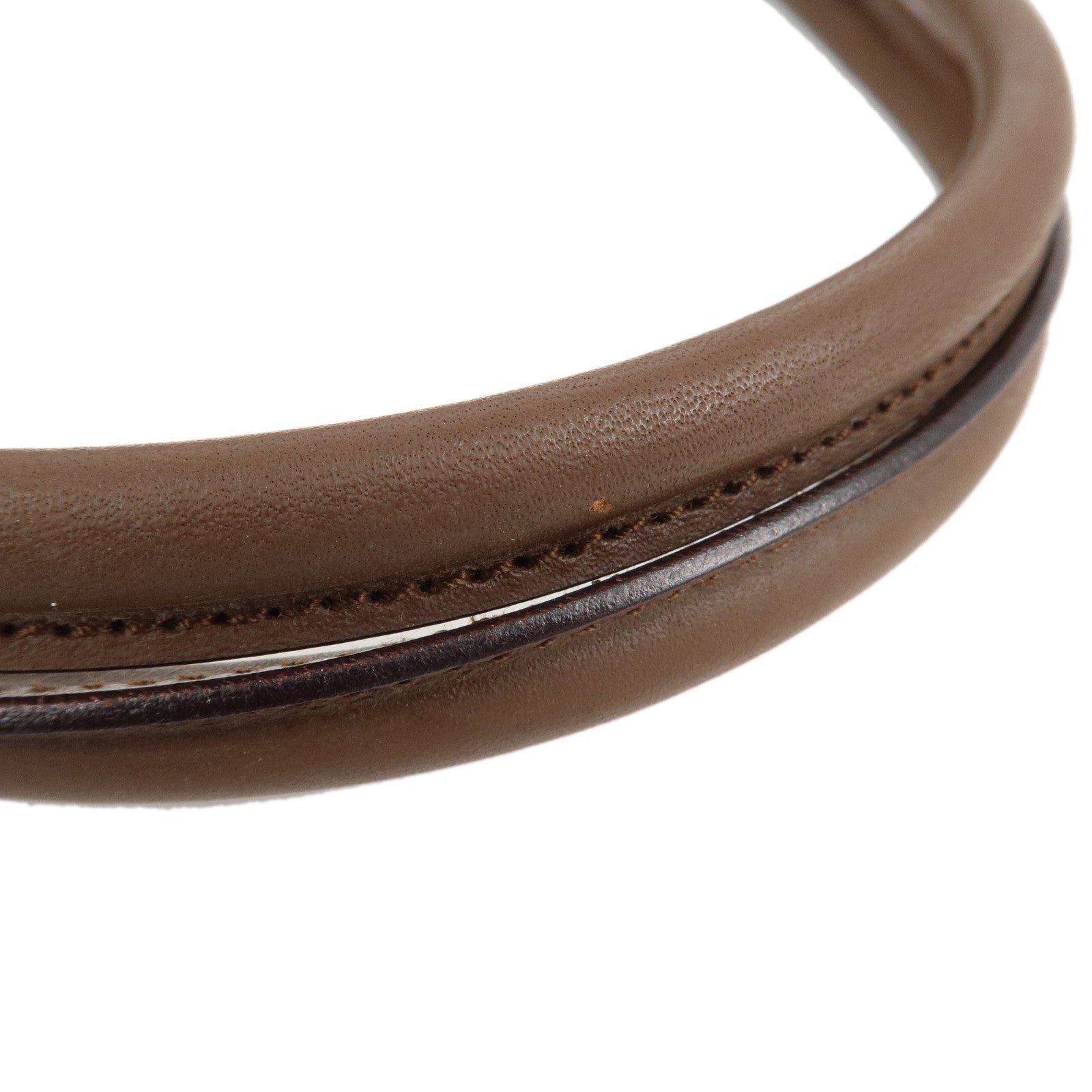 GUCCI Jackie GG Canvas Leather Hand Bag Beige Brown 1721 Used