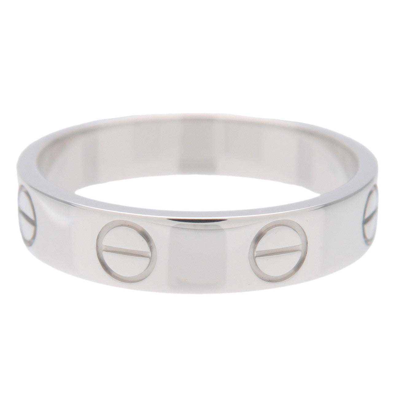 Cartier Mini Love Ring K18WG 750WG White Gold #48 US4.5 EU48 Used