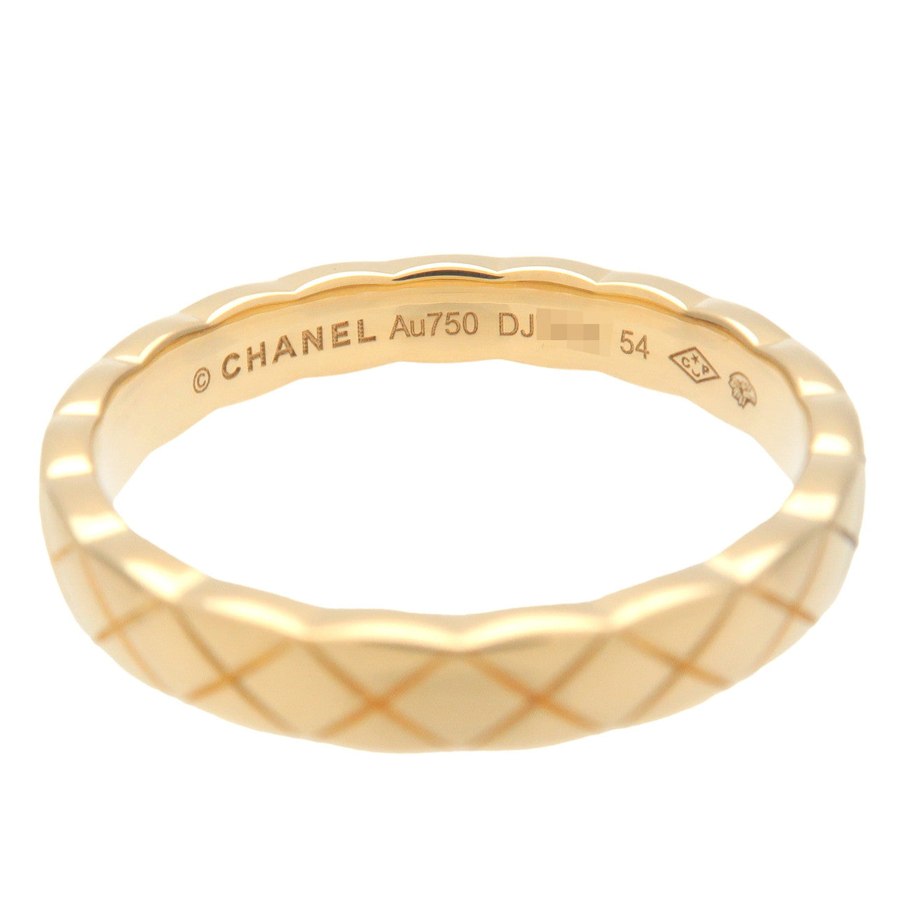 CHANEL COCO Crush Mini Ring K18 750YG Yellow Gold #54 US6.5-7 Used