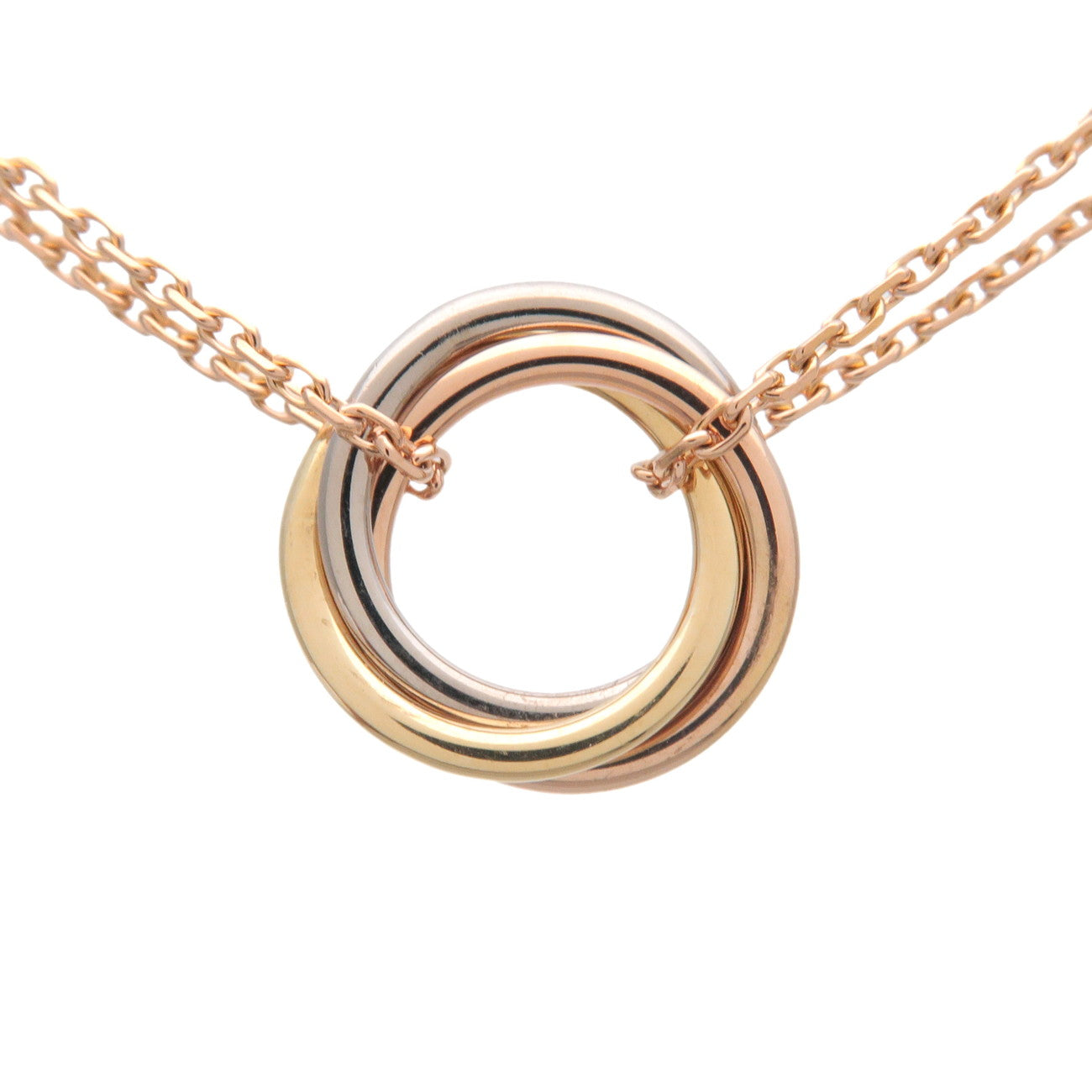 Cartier Sweet Trinity Necklace K18 750YG/WG/PG Used