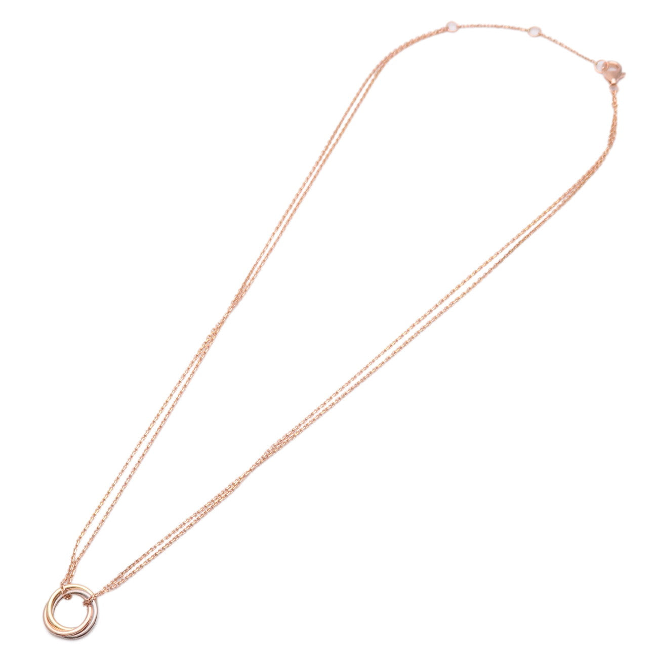 Cartier Sweet Trinity Necklace K18 750YG/WG/PG Used