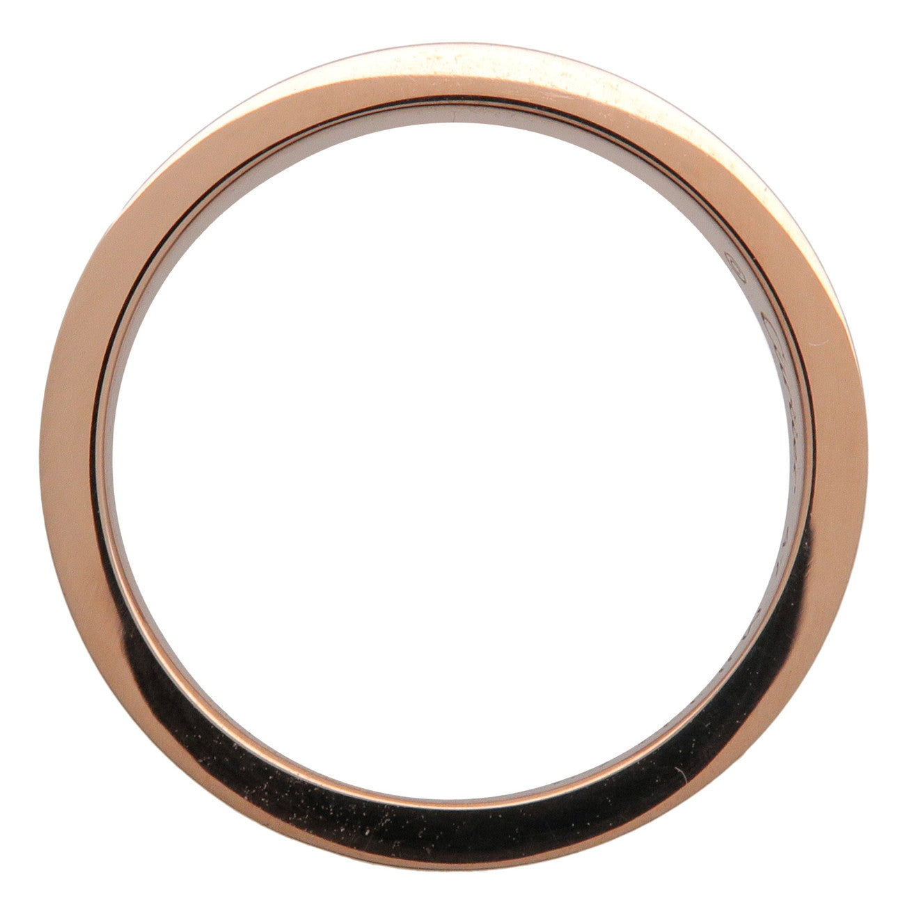 Cartier Engraved 1P Diamond Ring K18 750PG Rose Gold #47 US4-4.5 Used