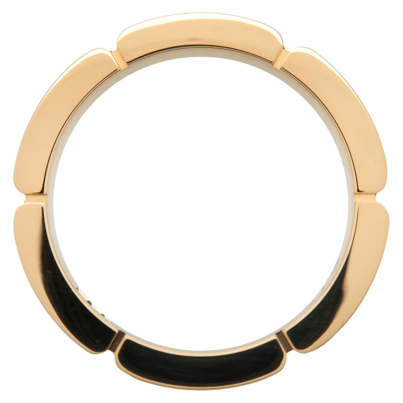 Cartier Maillon Panthere 4P Diamond Ring K18 Yellow Gold #49 US5 Used