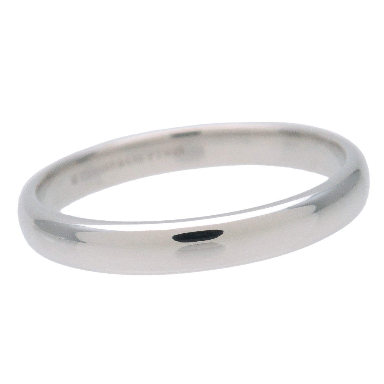 Tiffany&Co. Classic Band Ring PT950 Platinum US9 EU59 HK20 Used