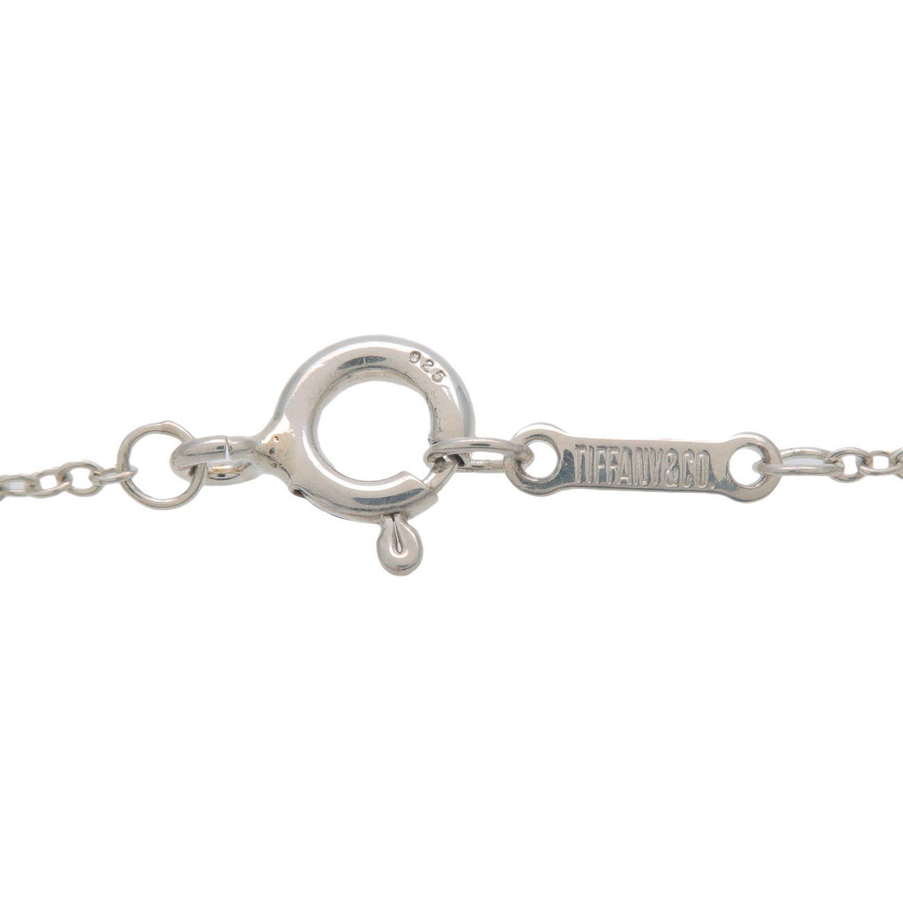 Tiffany&Co. Bean Necklace Small Size Charm SV925 Silver Used