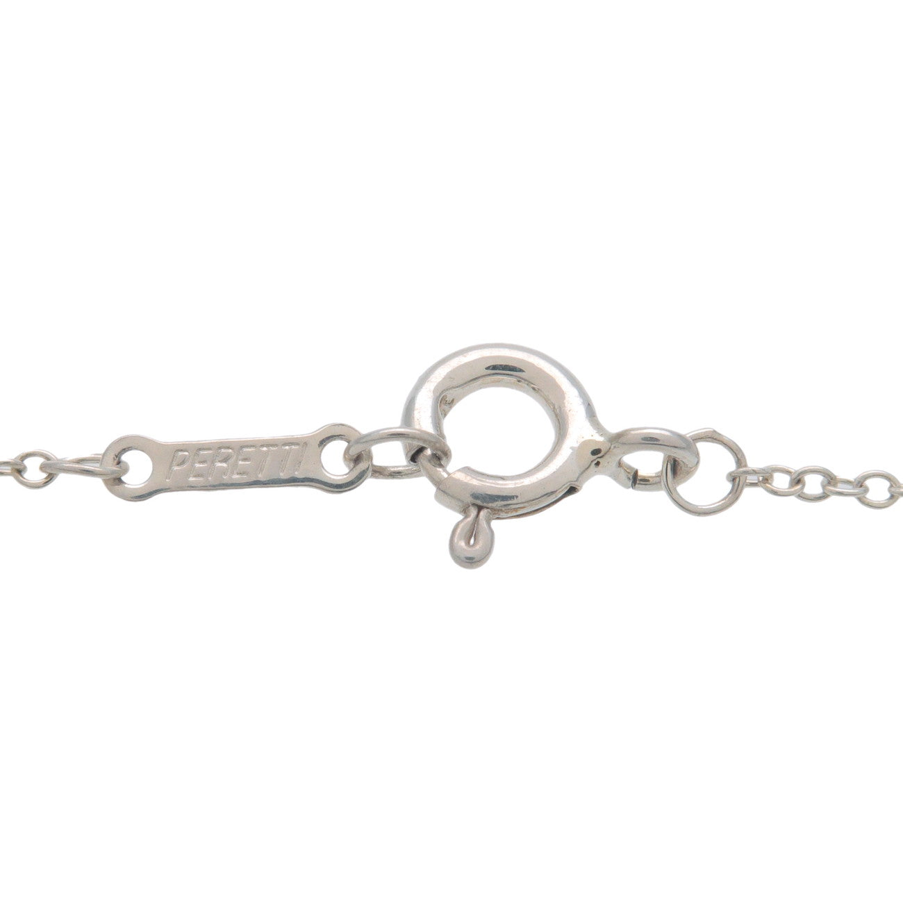 Tiffany&Co. Bean Necklace Small Size Charm SV925 Silver Used