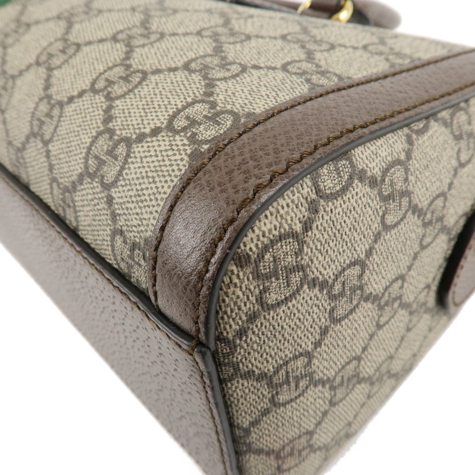 GUCCI Ophidia Sherry GG Supreme Leather 2Way Hand Bag 524532 Used