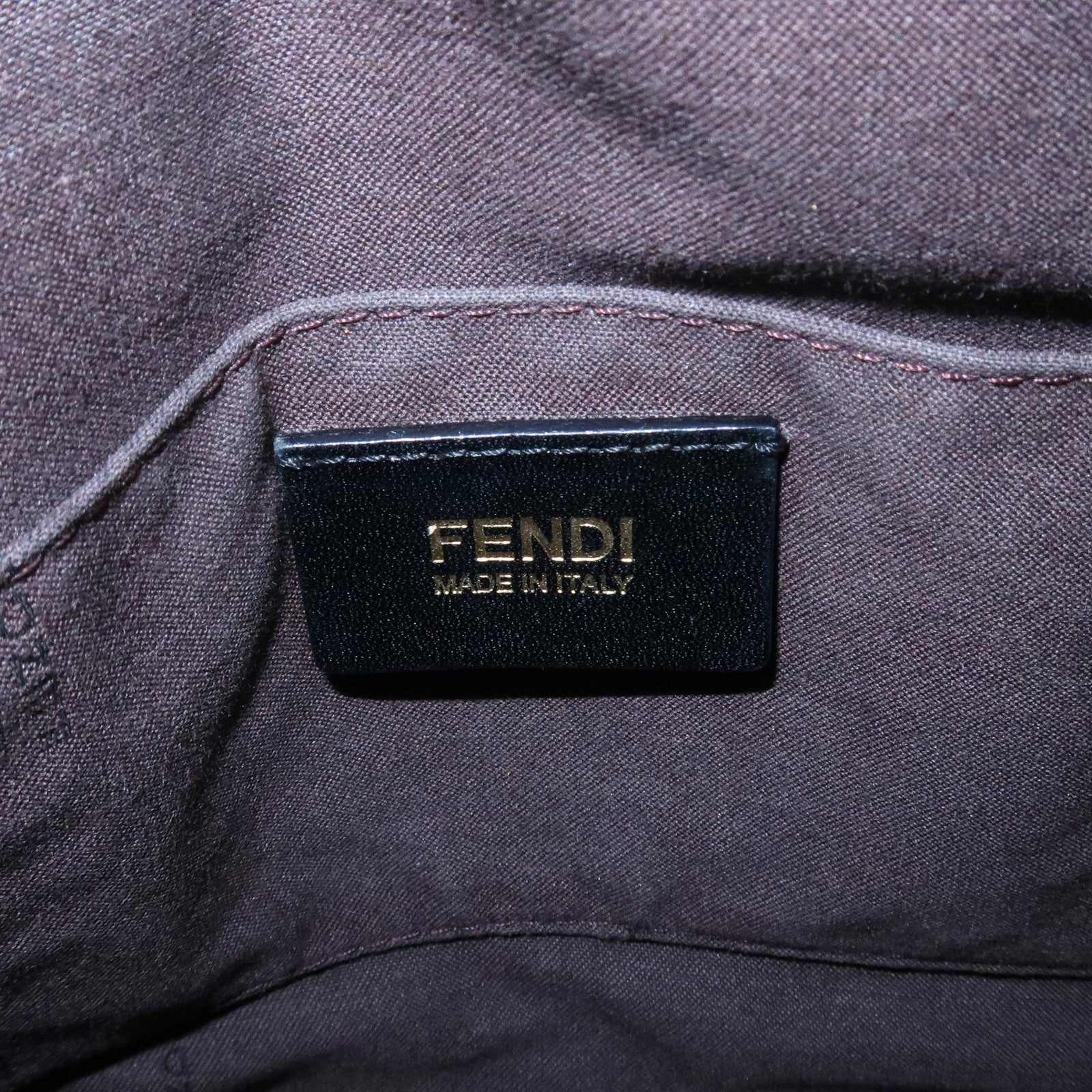 FENDI Zucca Canvas Leather Mini Boston Bag Multicolor 8BL068/BBP Used