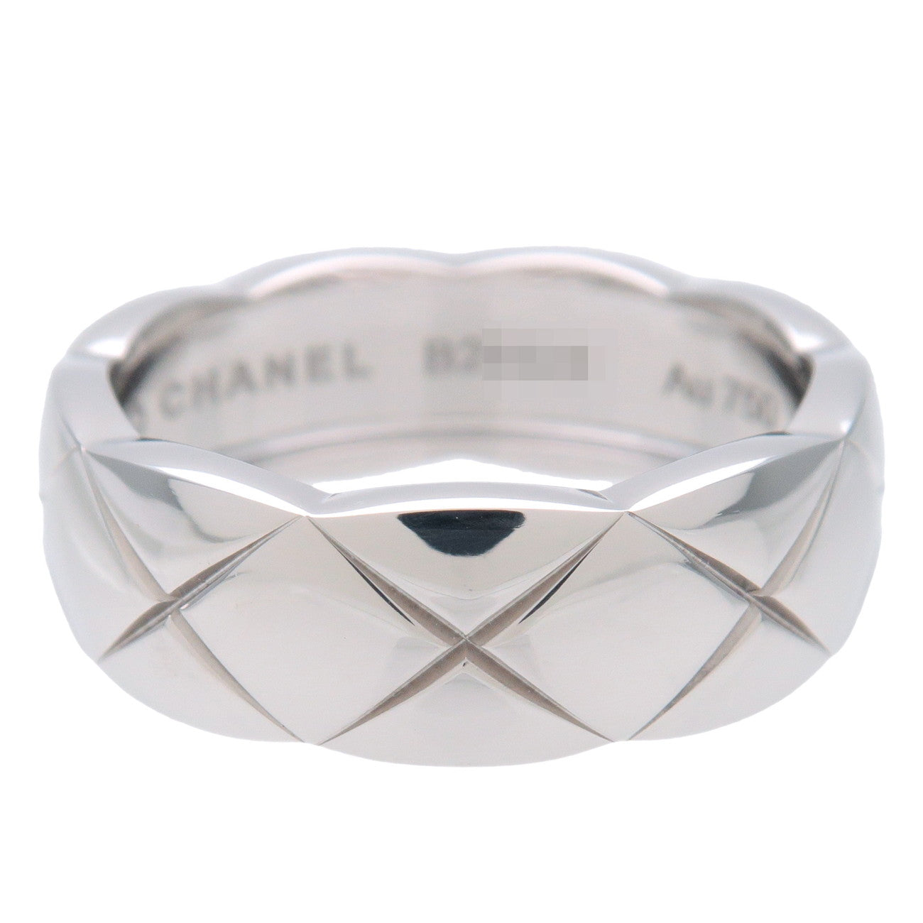 CHANEL COCO Crush Ring Medium #55 K18WG White Gold US7.5 EU55 Used