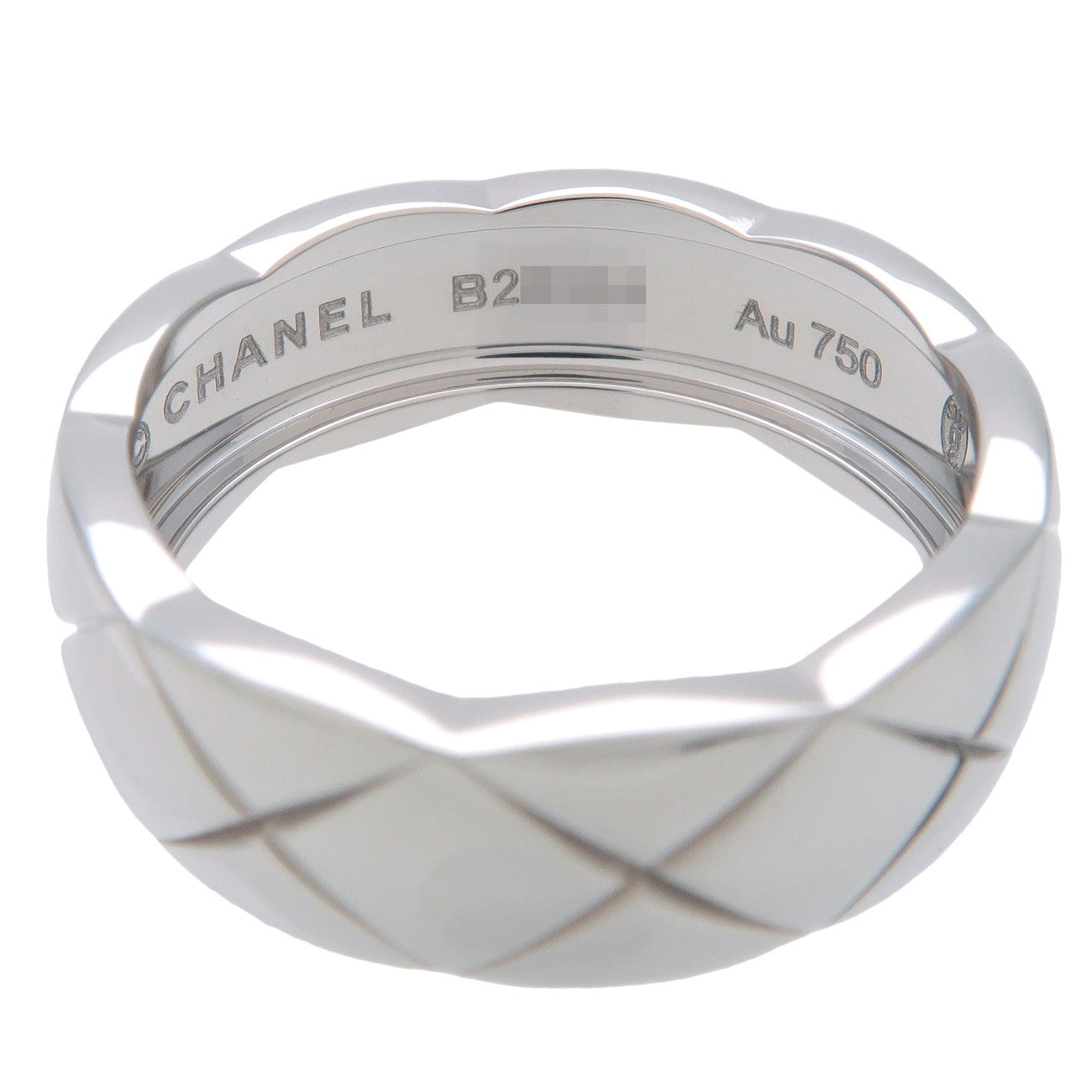 CHANEL COCO Crush Ring Medium #55 K18WG White Gold US7.5 EU55 Used