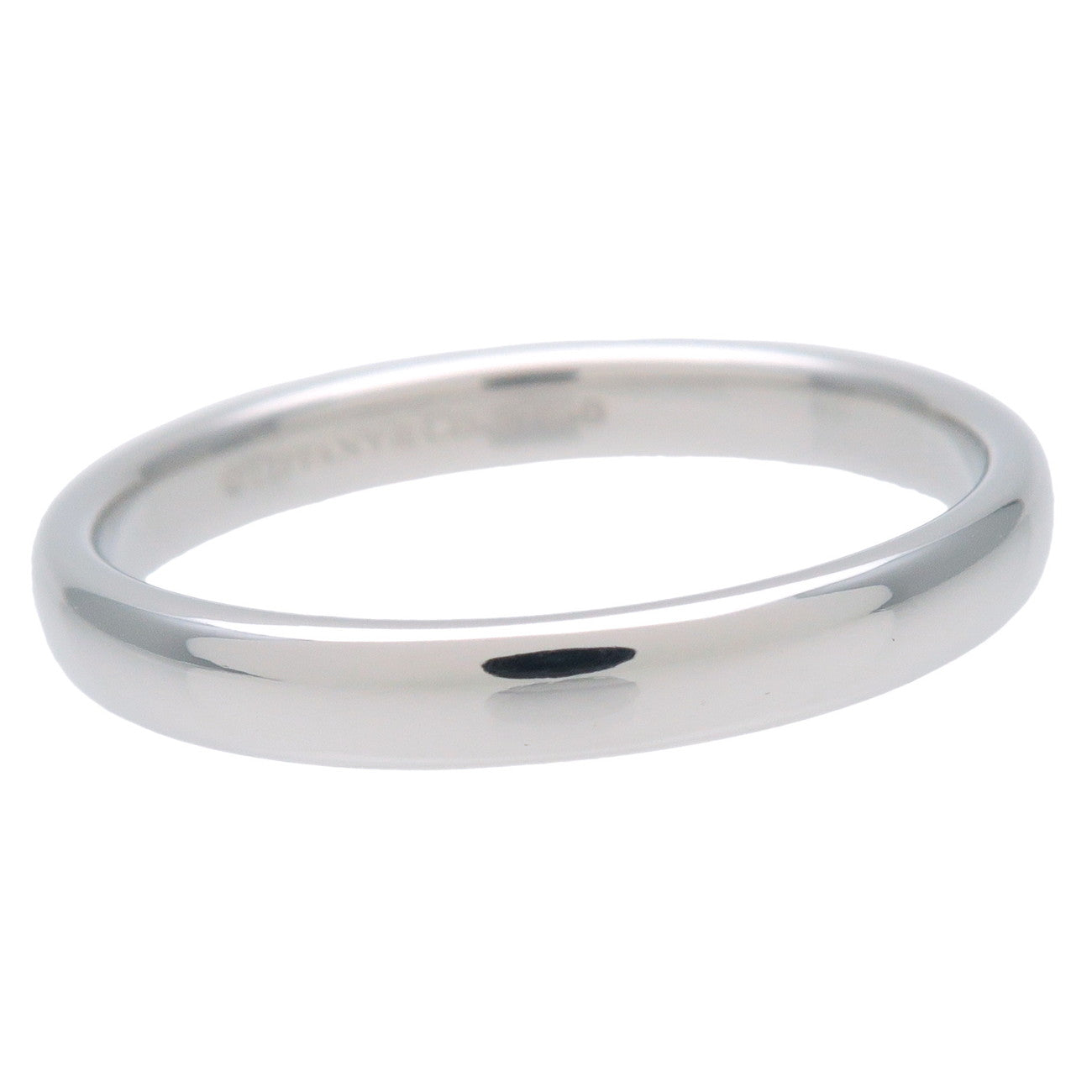 Tiffany&Co. Classic Band Ring PT950 Platinum US8-8.5 EU57.5 Used