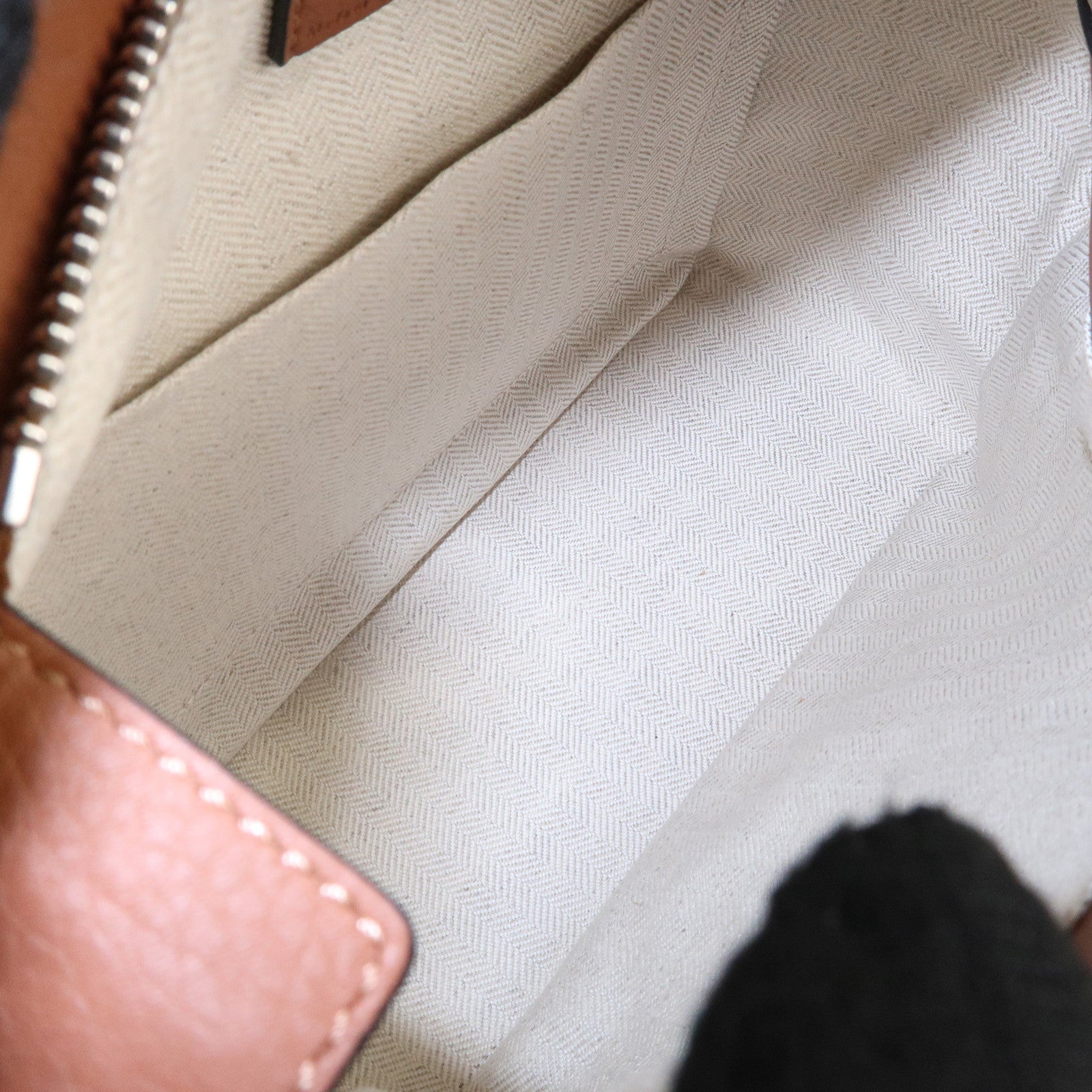 LOEWE Leather Puzzle Bag Small 2Way Bag Hand Bag Brown Used