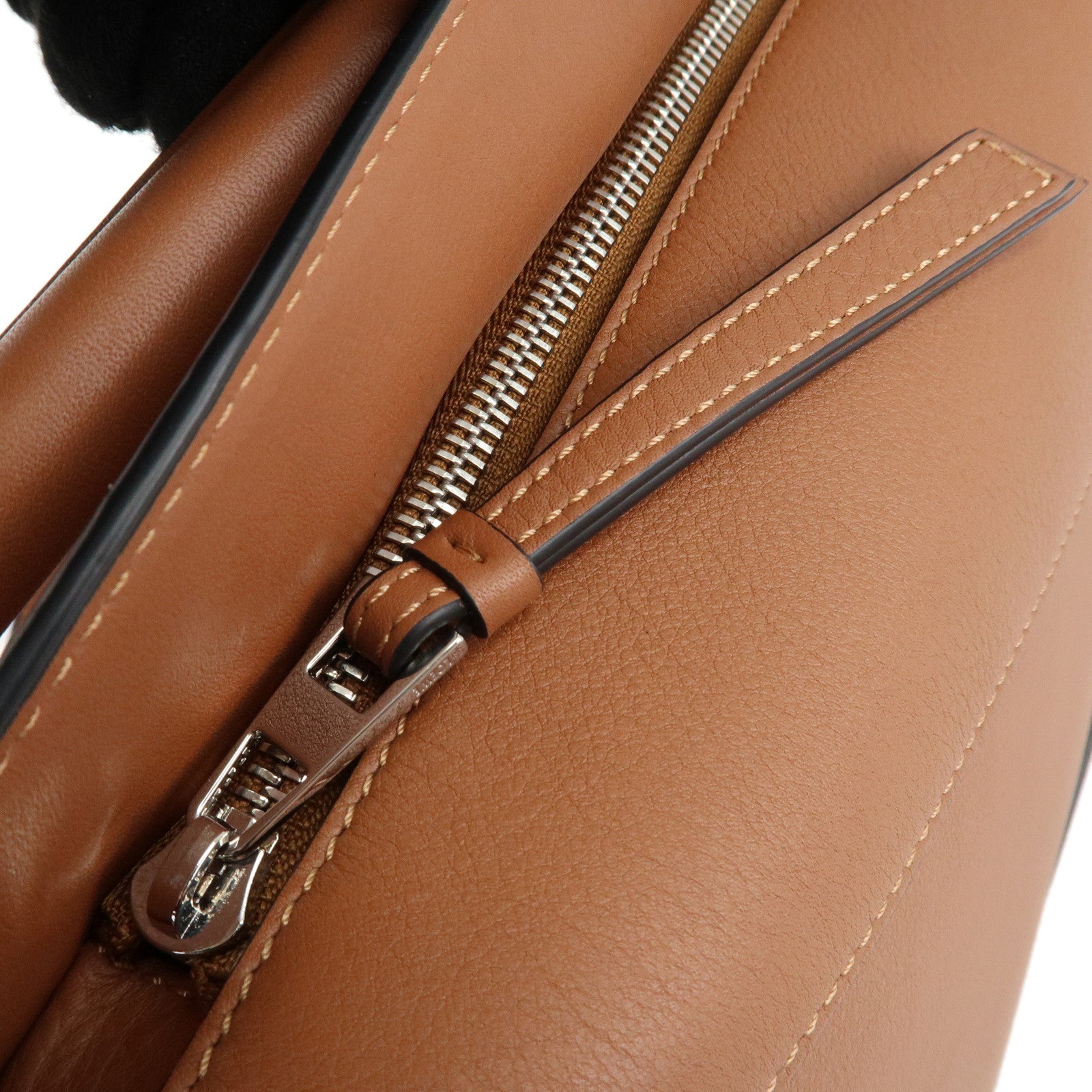 LOEWE Leather Puzzle Bag Small 2Way Bag Hand Bag Brown Used