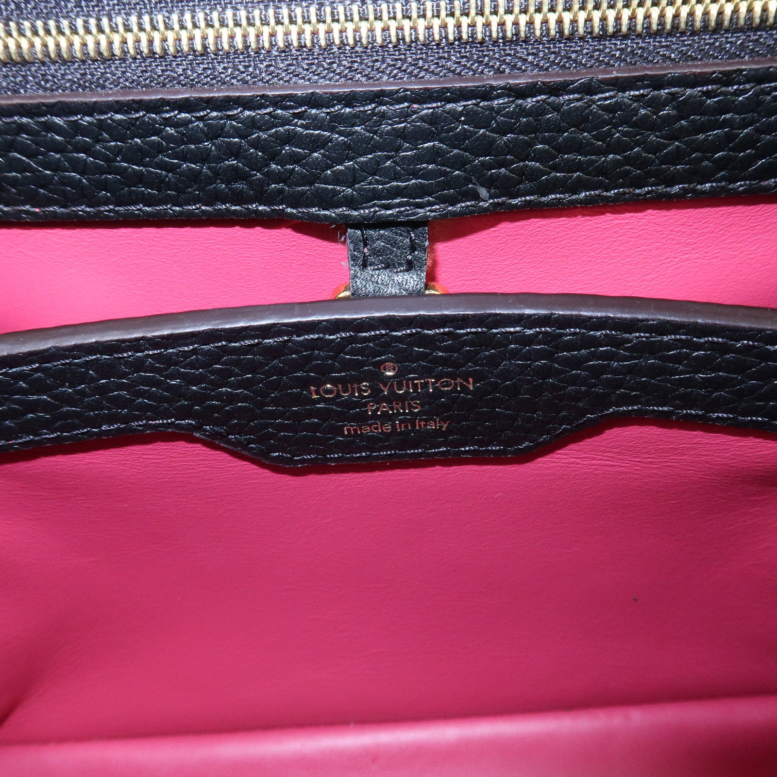 Louis Vuitton Capucines BB Taurillon Leather 2Way Bag Noir M94755 Used