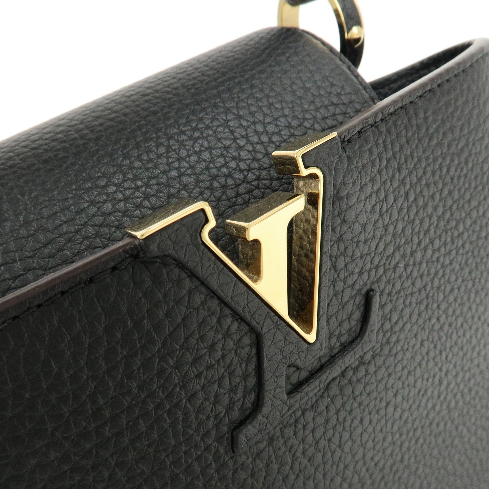 Louis Vuitton Capucines BB Taurillon Leather 2Way Bag Noir M94755 Used