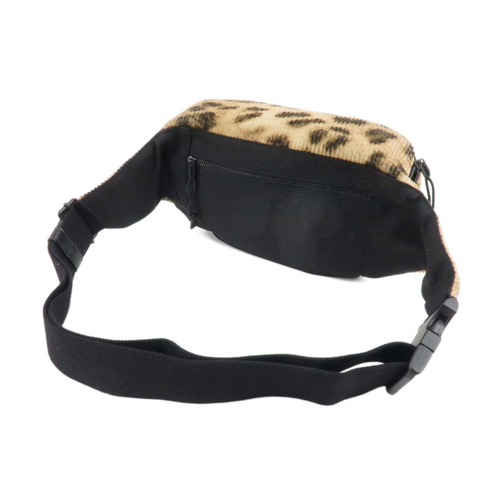 Saint Laurent Paris Cotton Nylon NUXX Body Bag Leopard 581375 Used