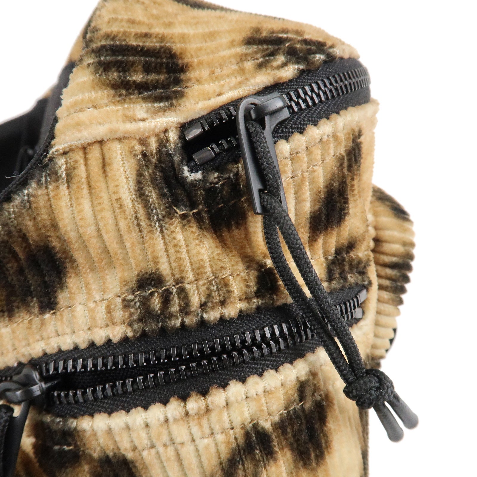 Saint Laurent Paris Cotton Nylon NUXX Body Bag Leopard 581375 Used