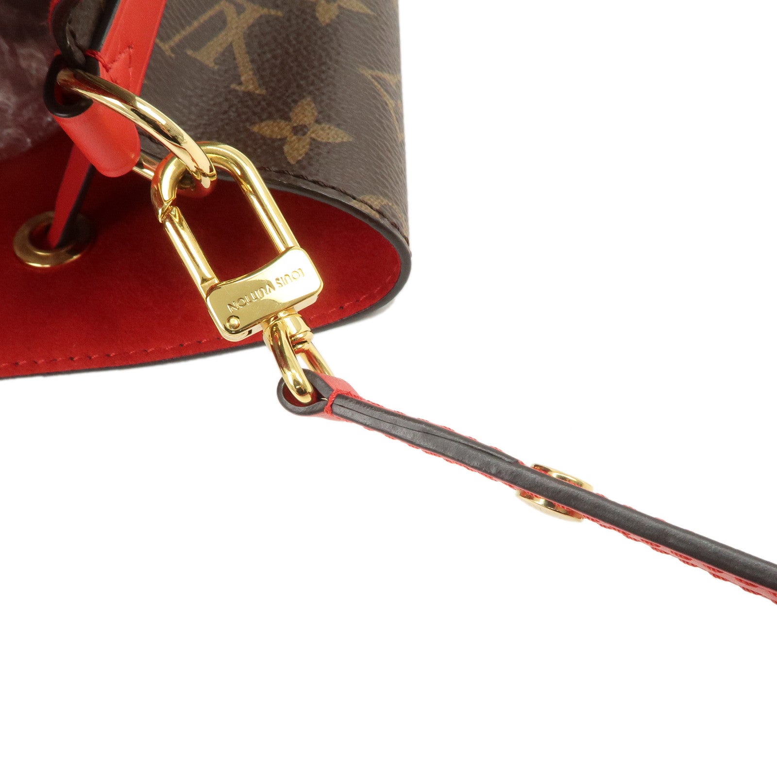 Louis Vuitton Monogram Neo Noe Shoulder Bag Coquelicot M44021 Used