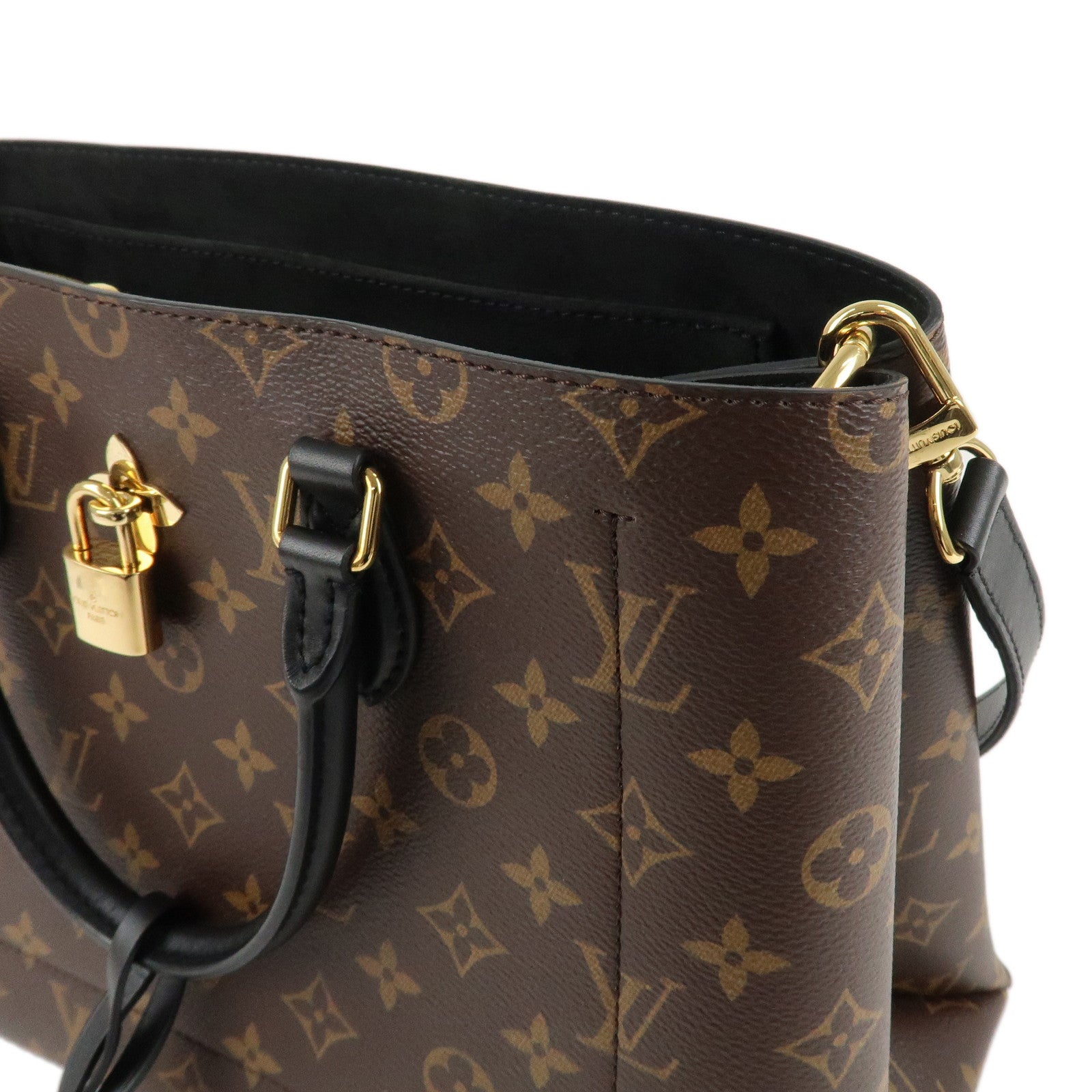Louis Vuitton Monogram 2Way Bag Flower Tote Shoulder Bag M43550 Used