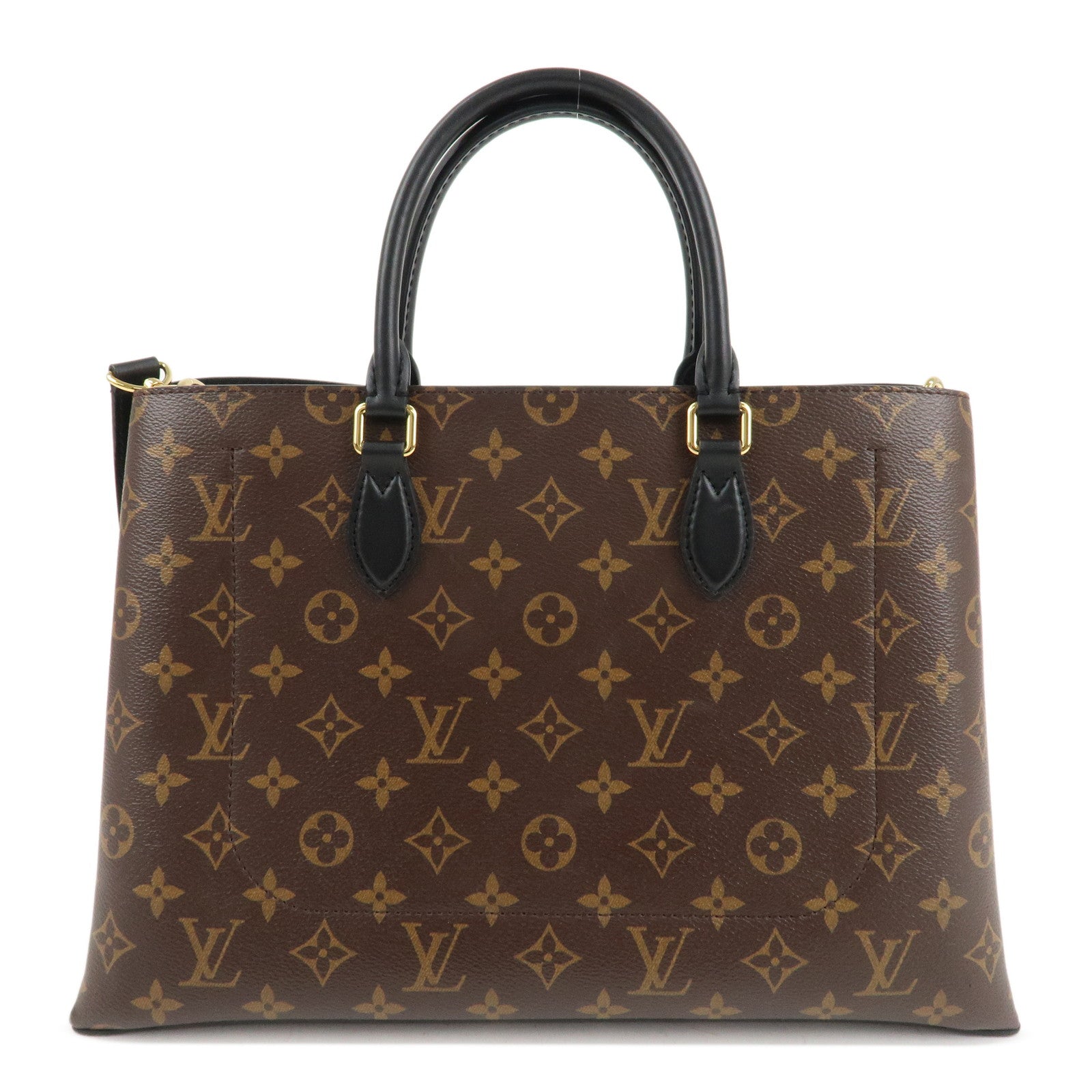Louis Vuitton Monogram 2Way Bag Flower Tote Shoulder Bag M43550 Used