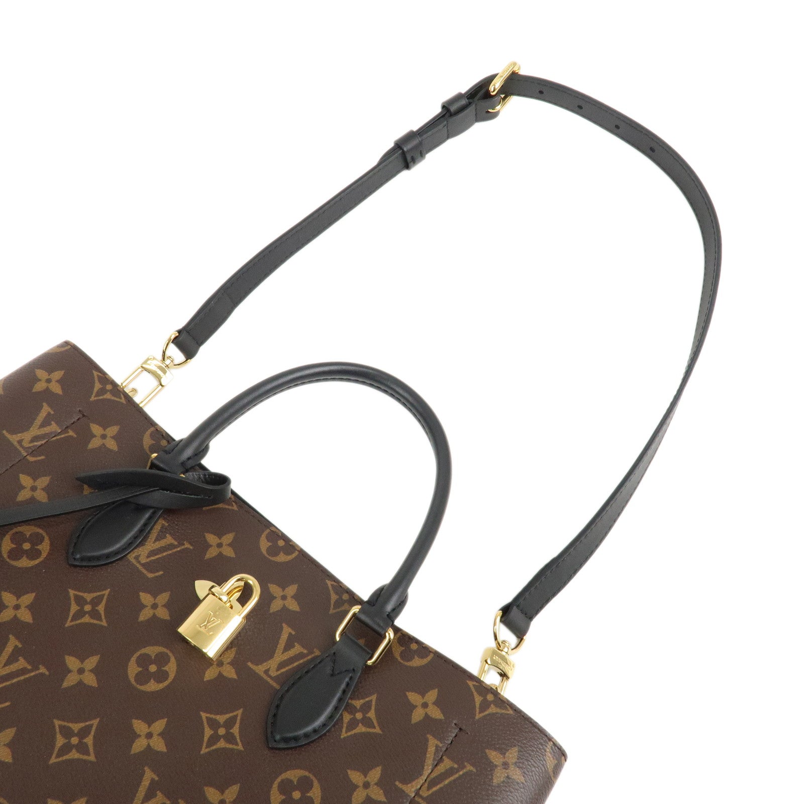 Louis Vuitton Monogram 2Way Bag Flower Tote Shoulder Bag M43550 Used