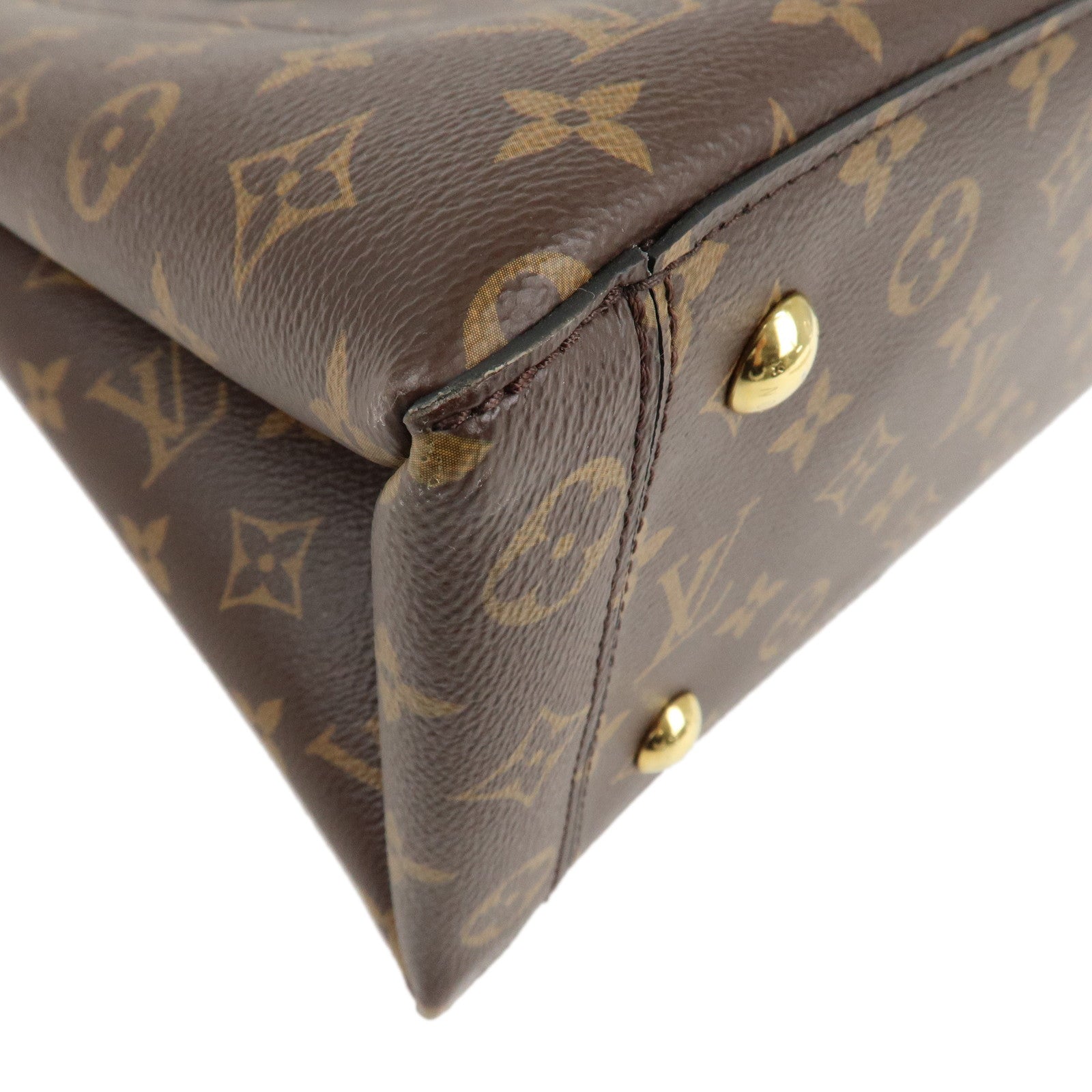 Louis Vuitton Monogram 2Way Bag Flower Tote Shoulder Bag M43550 Used