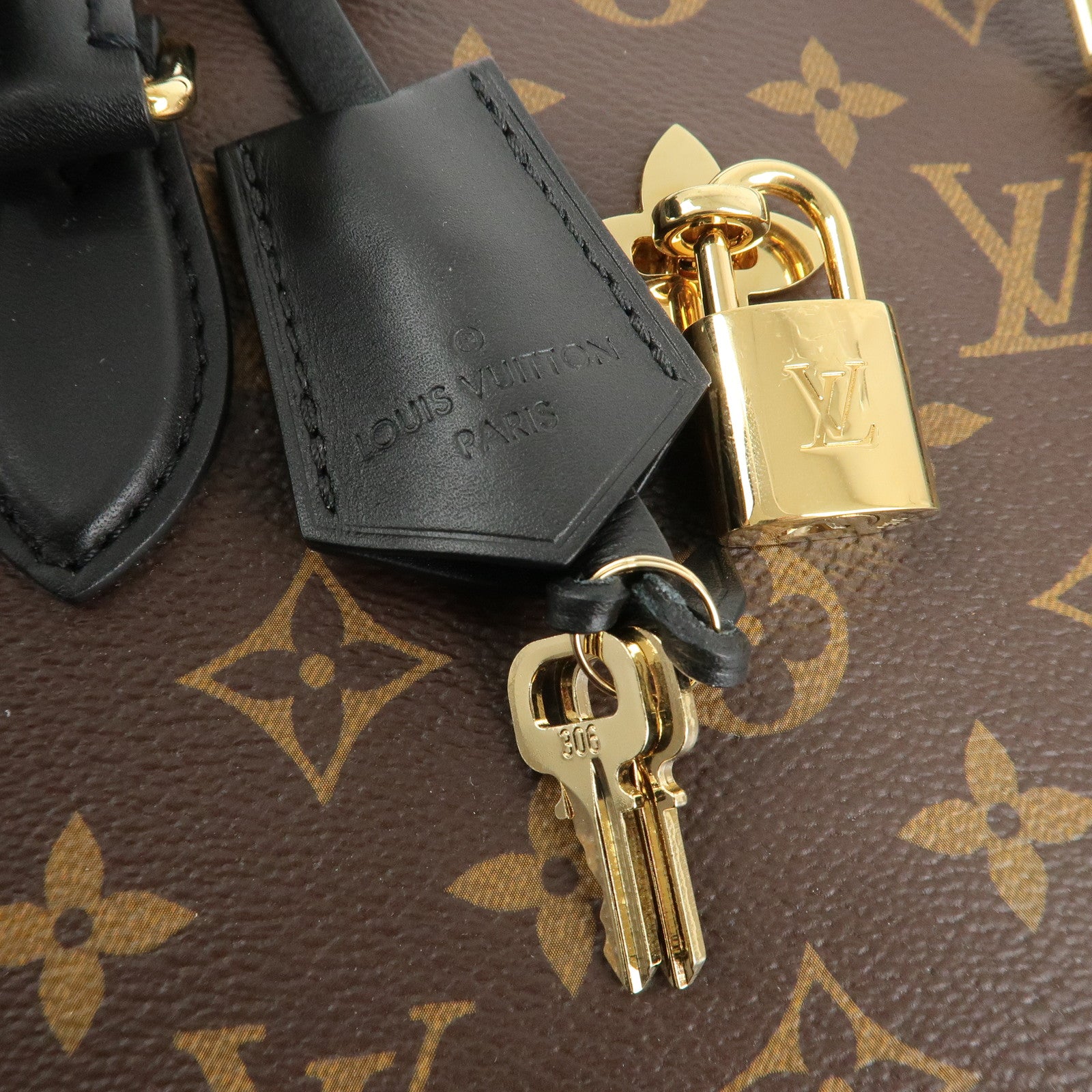 Louis Vuitton Monogram 2Way Bag Flower Tote Shoulder Bag M43550 Used