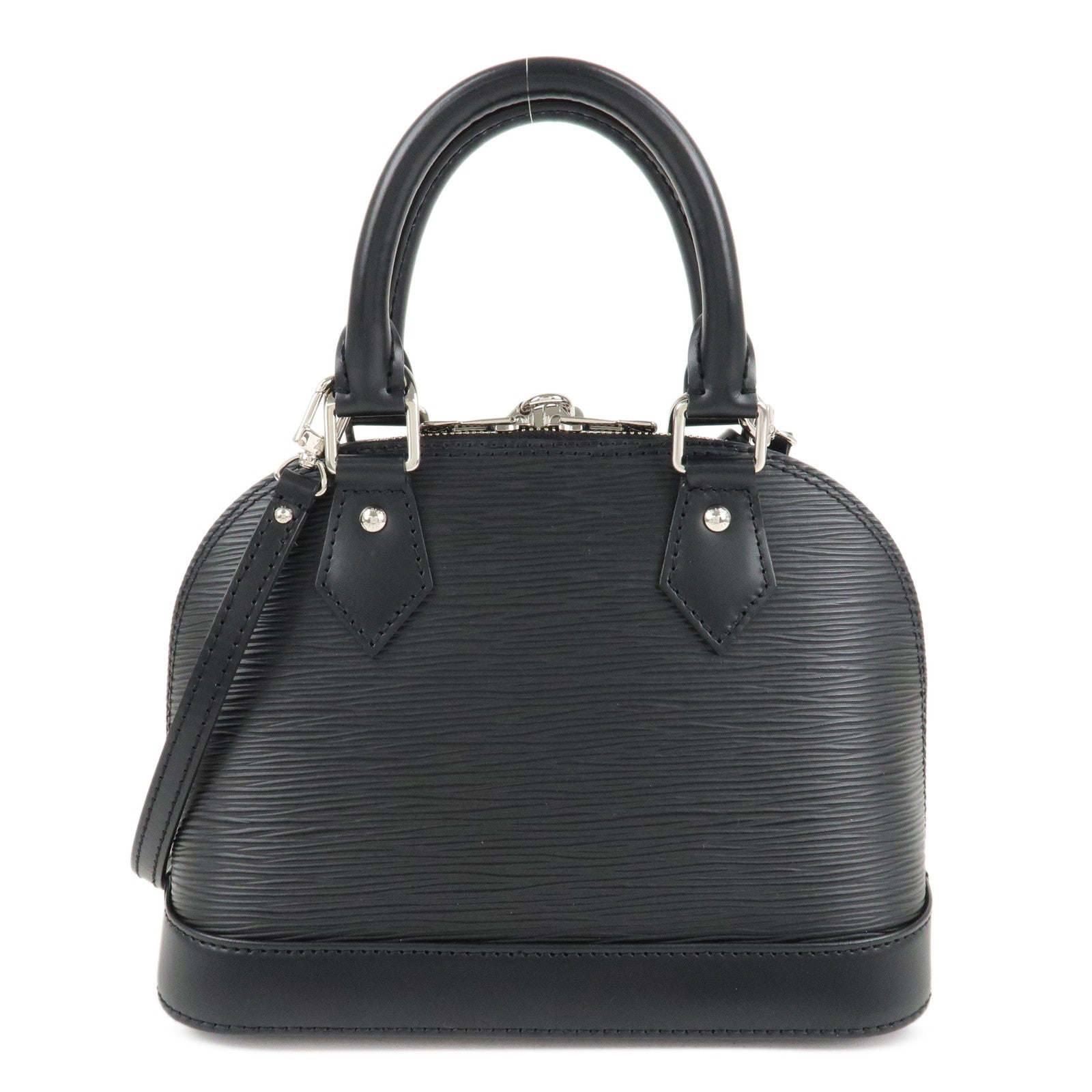 Louis Vuitton Epi Alma BB 2WAY Shoulder Bag Noir Black M40862 Used