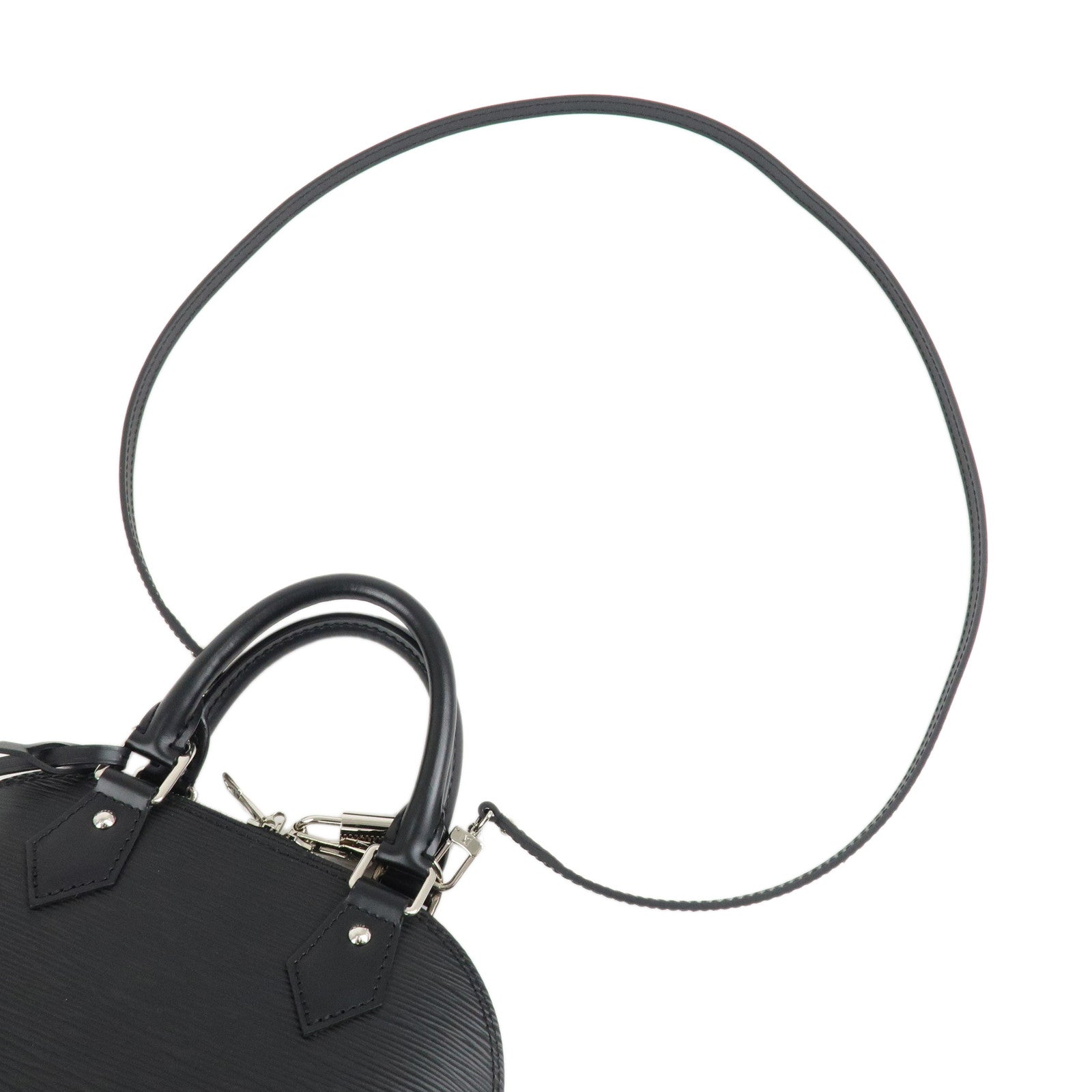 Louis Vuitton Epi Alma BB 2WAY Shoulder Bag Noir Black M40862 Used