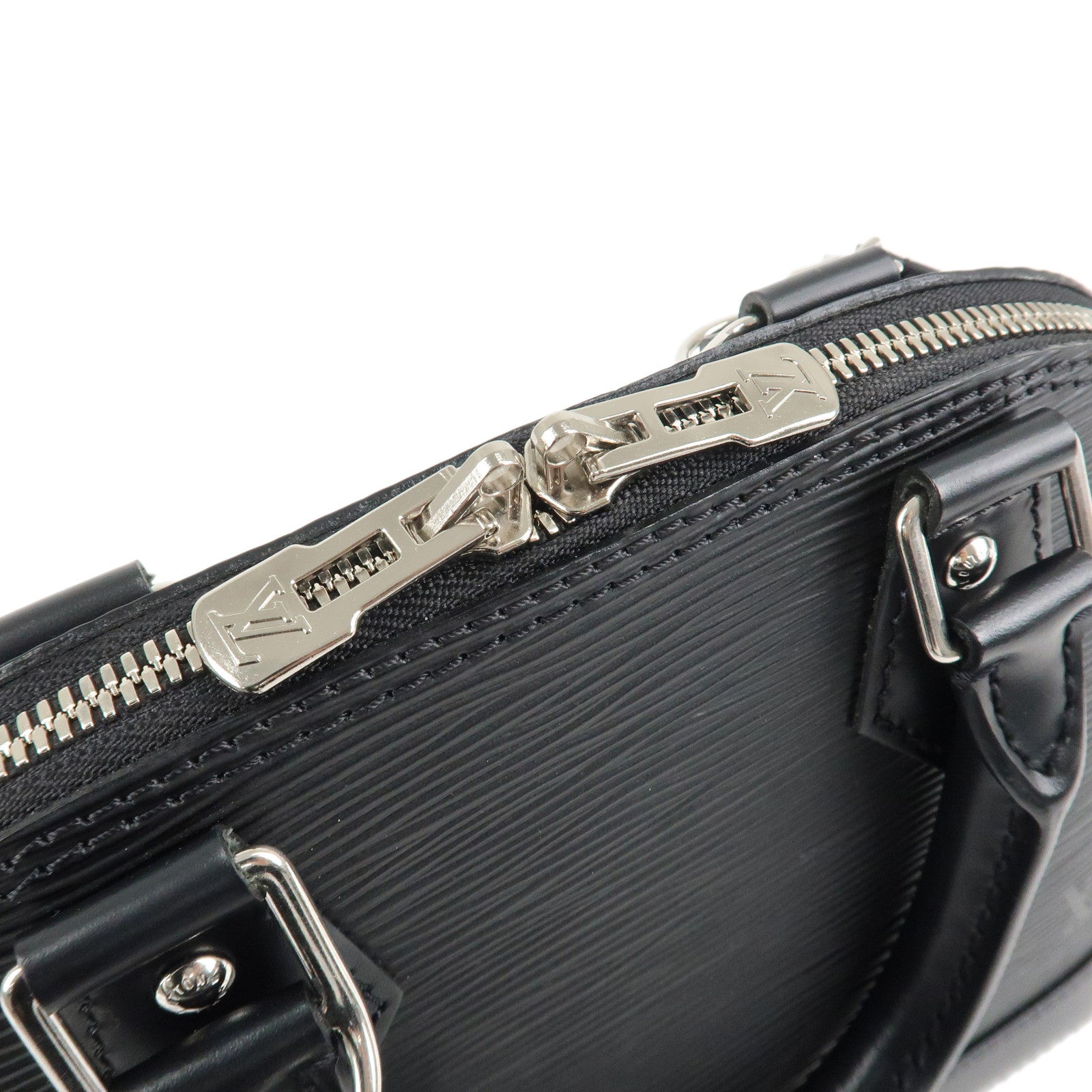 Louis Vuitton Epi Alma BB 2WAY Shoulder Bag Noir Black M40862 Used
