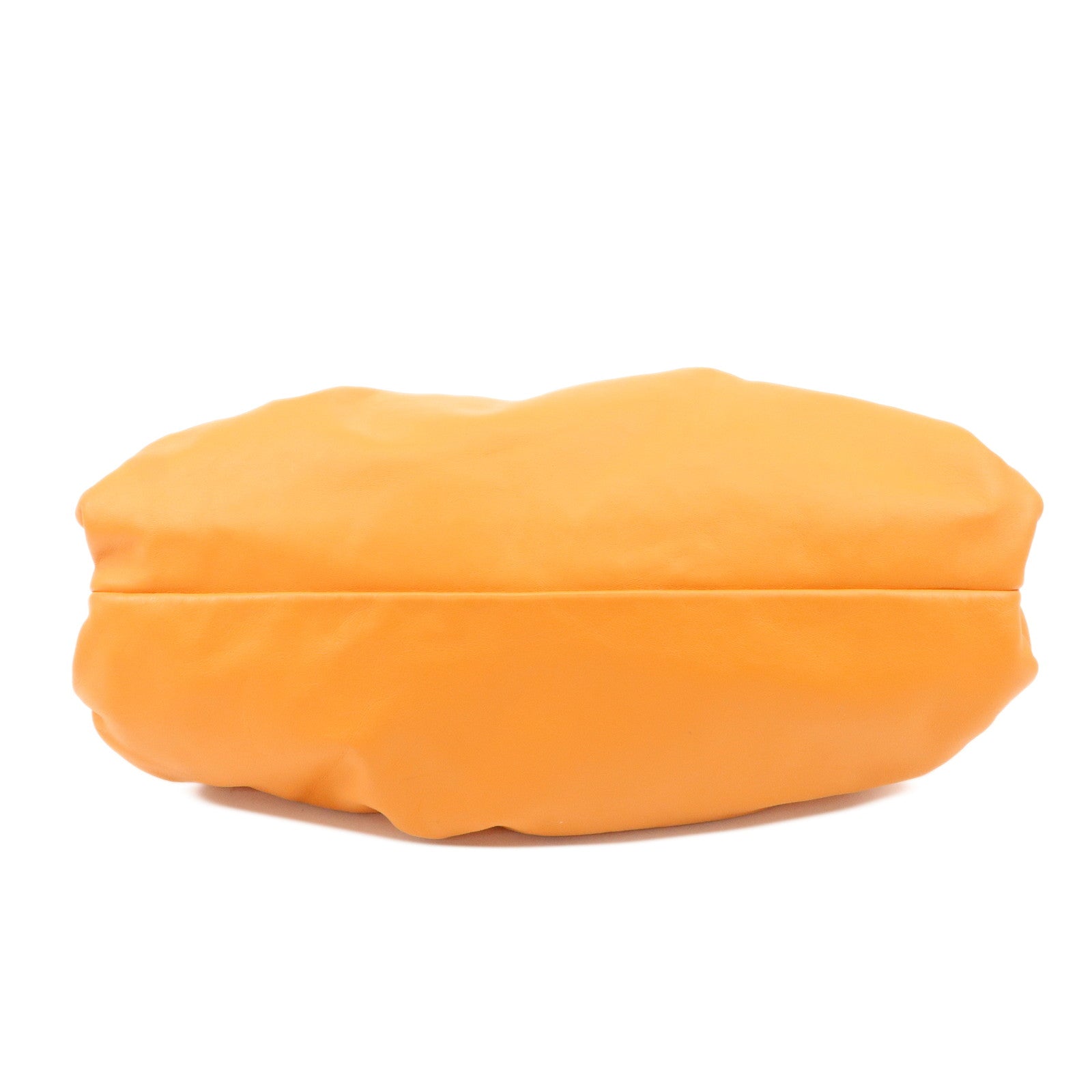 BOTTEGA VENETA Leather The Shoulder Shoulder Bag Orange 610524 Used