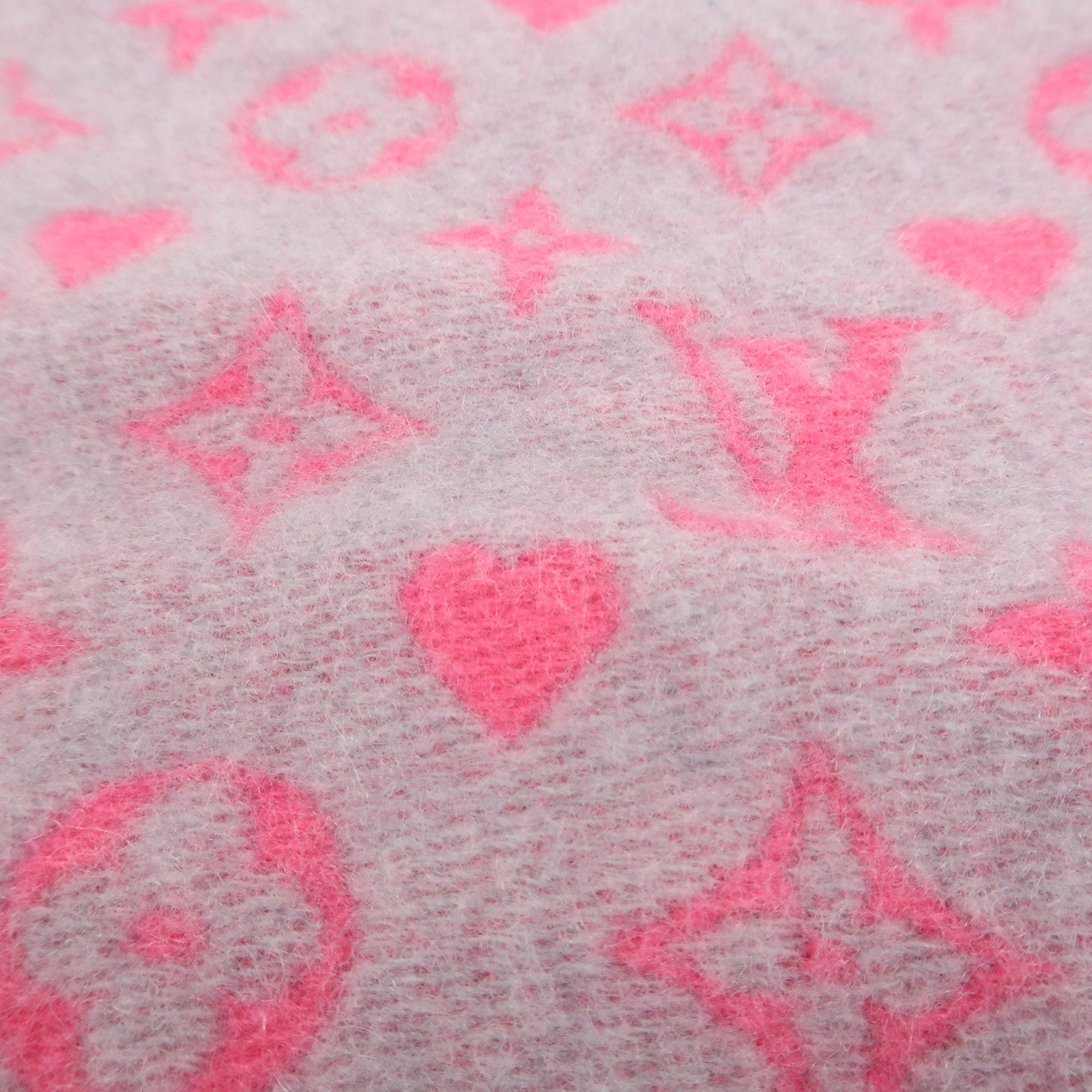 Louis Vuitton Escharp Game On Pink Scarf Pink M76901 Used