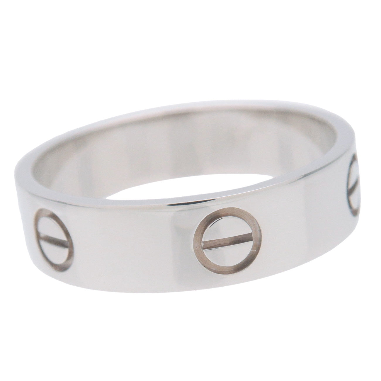 Cartier Love Ring #61 K18WG White Gold US9.5-10 EU60.5 HK21.5 Used