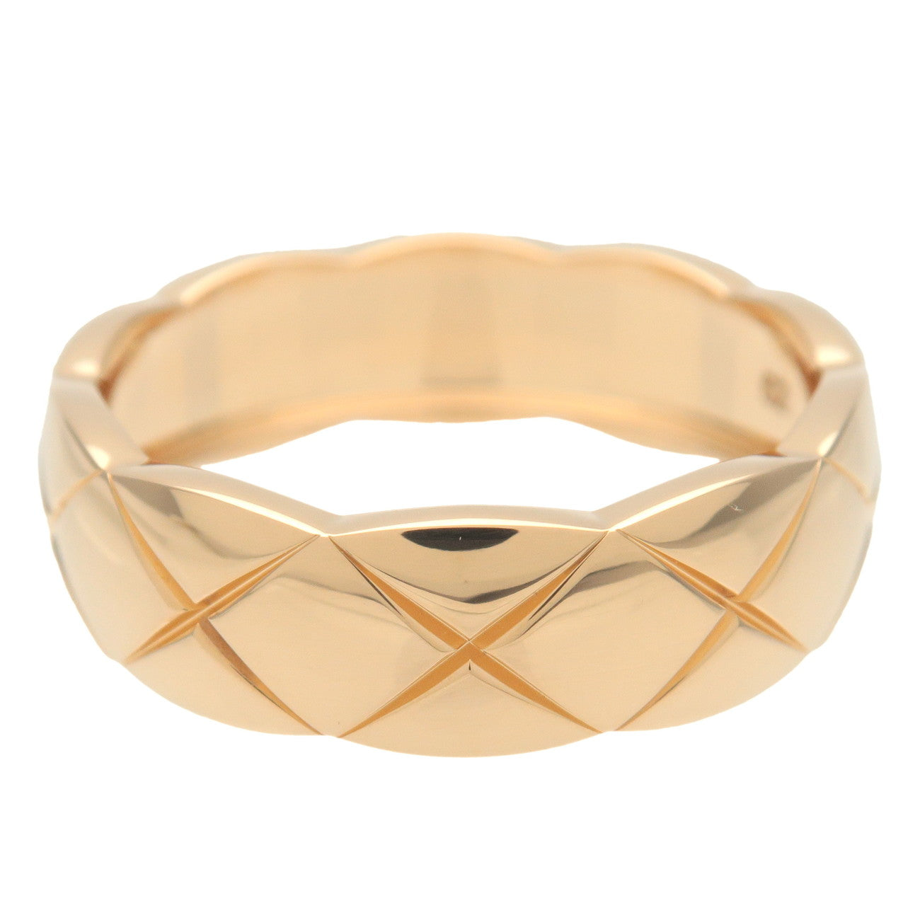 CHANEL COCO Crush Ring Medium #62 K18YG 750YG Yellow Gold J10571 Used