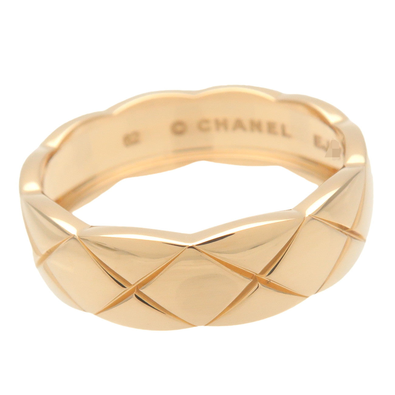 CHANEL COCO Crush Ring Medium #62 K18YG 750YG Yellow Gold J10571 Used