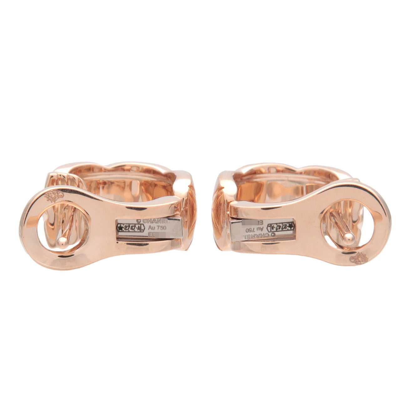 CHANEL COCO Crush Earring K18PG 750PG Rose Gold J11754 Used