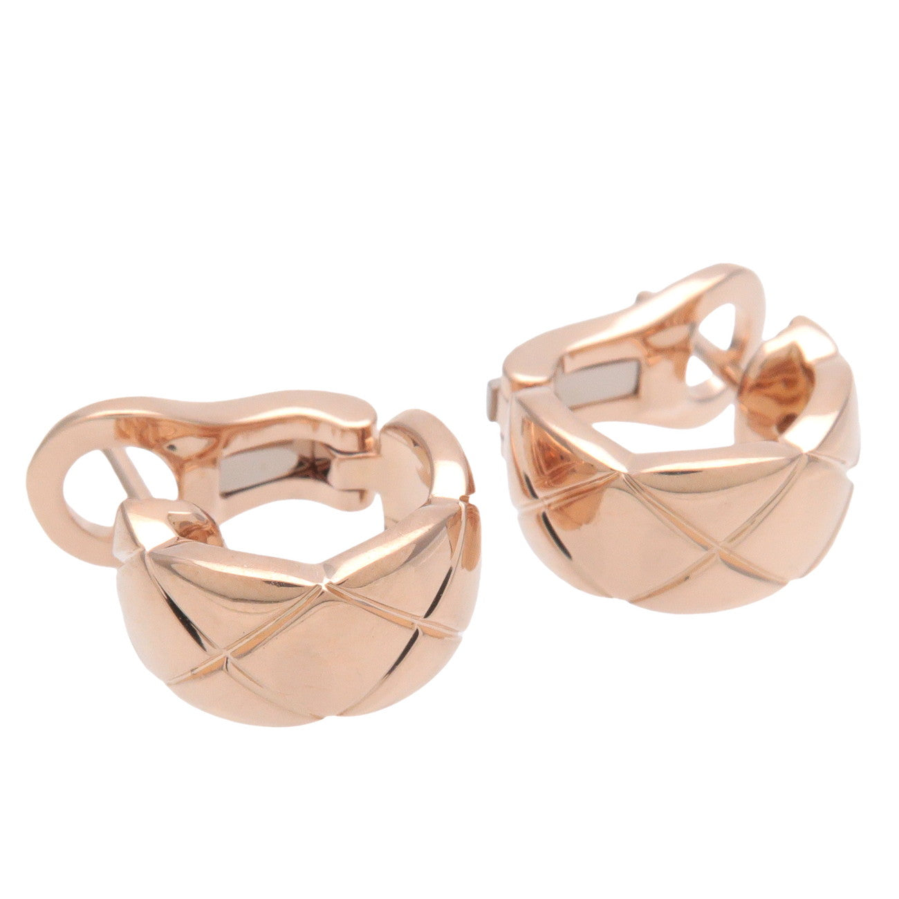 CHANEL COCO Crush Earring K18PG 750PG Rose Gold J11754 Used