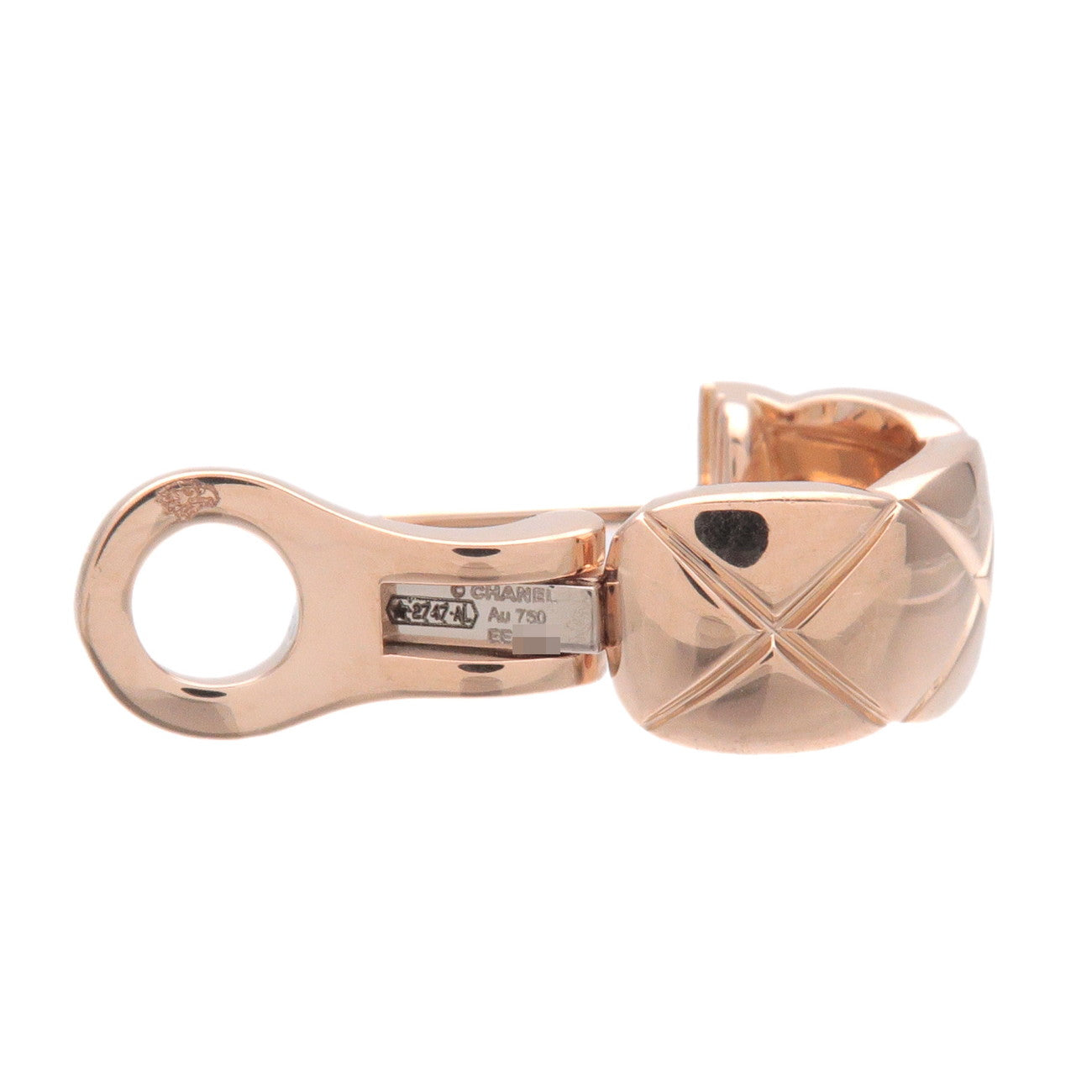CHANEL COCO Crush Earring K18PG 750PG Rose Gold J11754 Used