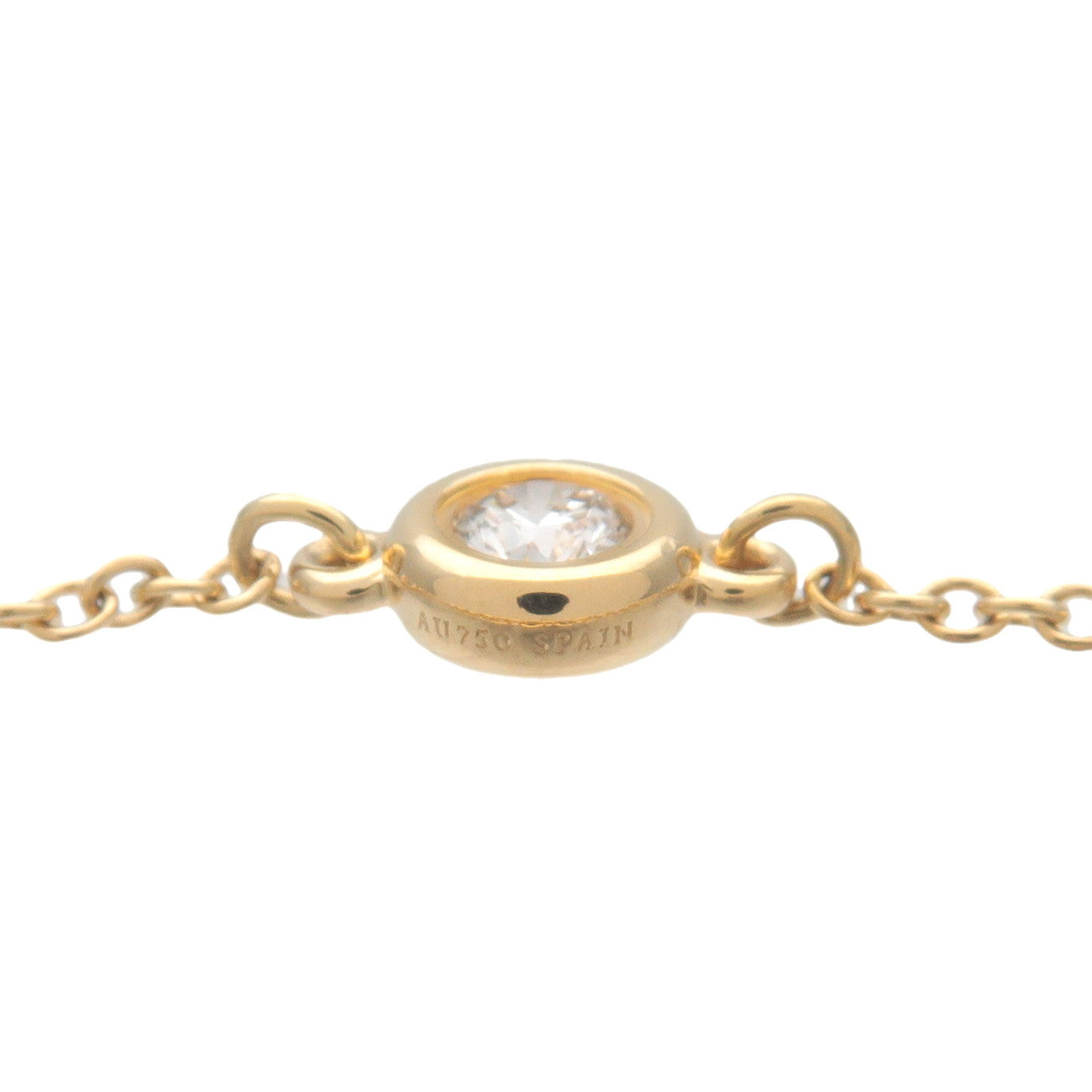 Tiffany&Co. By The Yard 1P Diamond 0.07ct Ring K18YG US7.5 EU55 Used