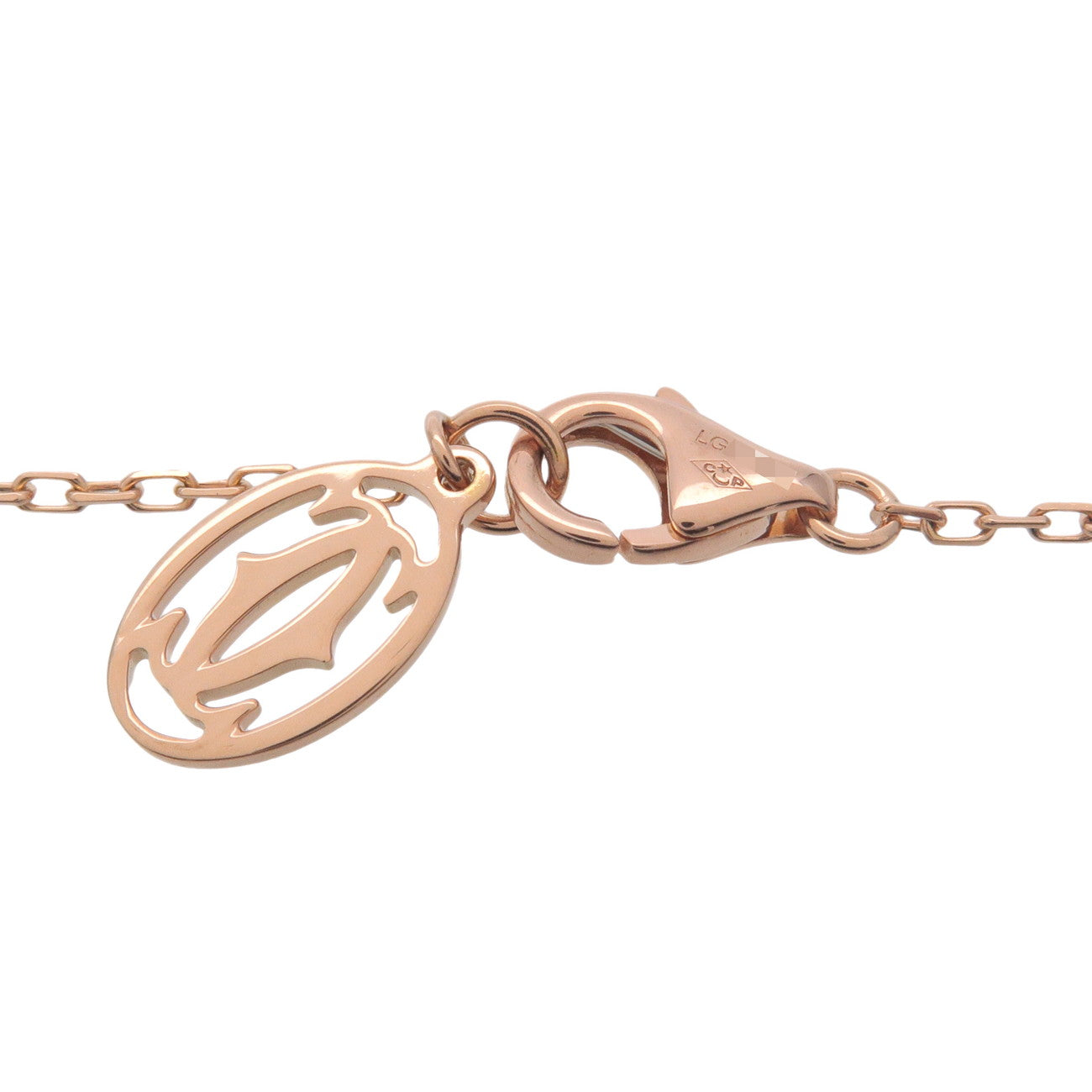 Cartier Diamants Leger Necklace SM Diamond 0.09ct K18 Rose Gold Used