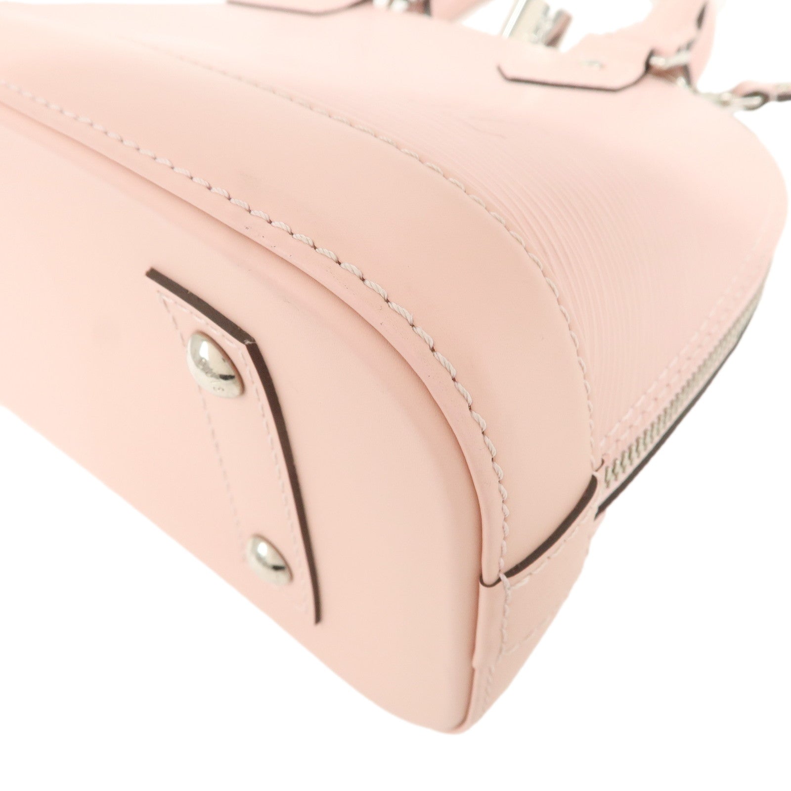 Louis Vuitton Epi Alma BB 2Way Hand Bag Rose Ballerine M41327 Used