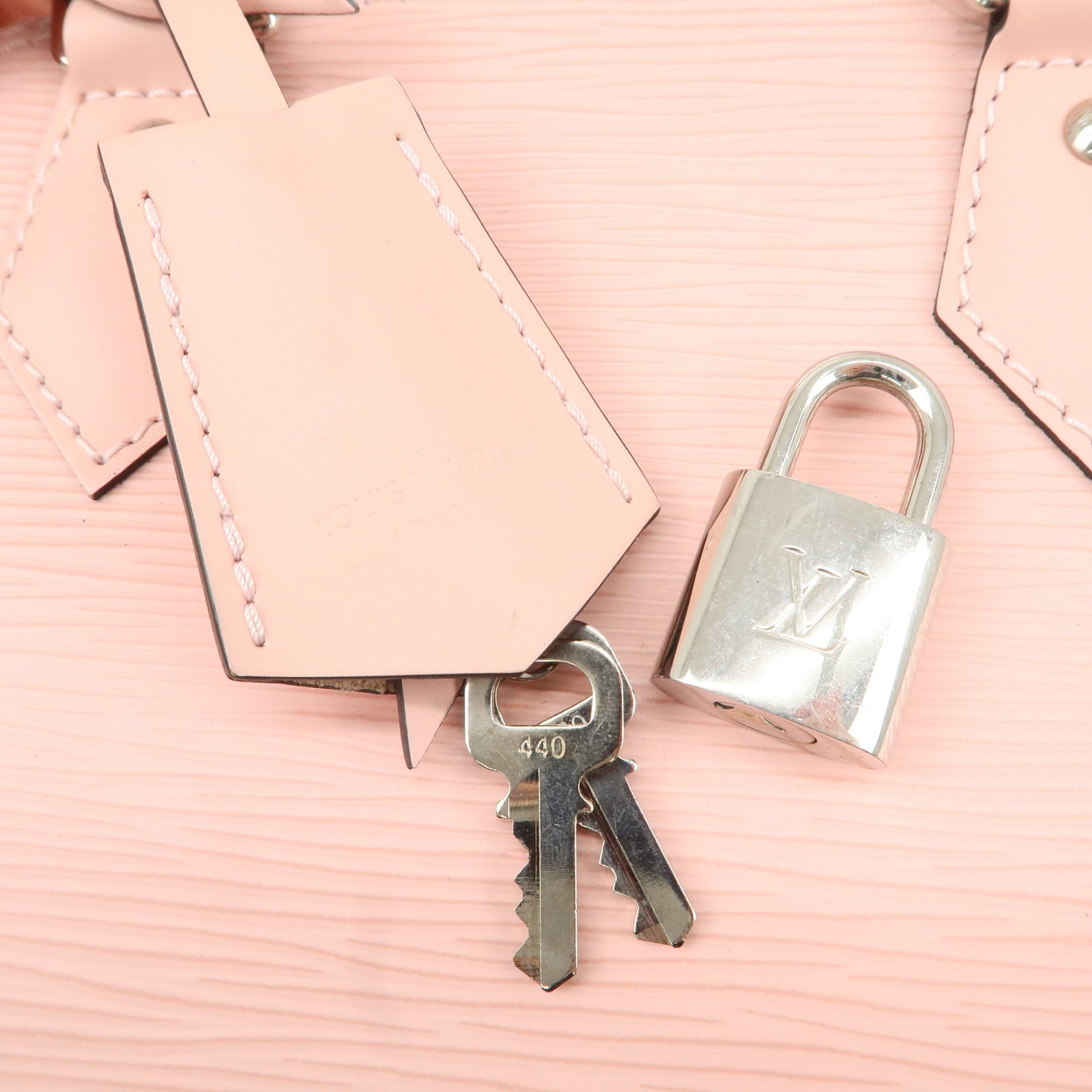 Louis Vuitton Epi Alma BB 2Way Hand Bag Rose Ballerine M41327 Used