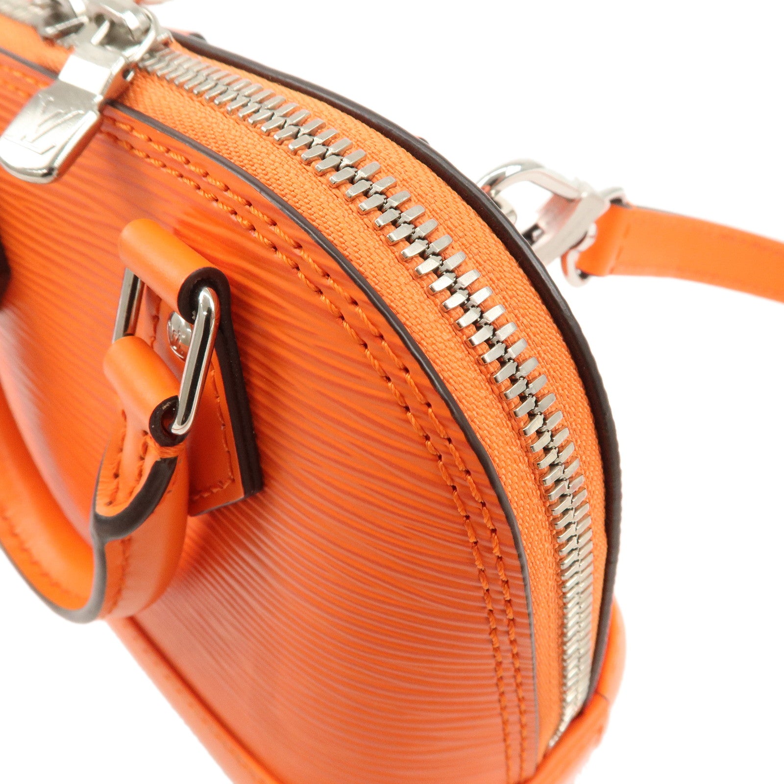 Louis Vuitton Epi Nano Alma 2Way Bag Shoulder Bag Orange M82404 Used