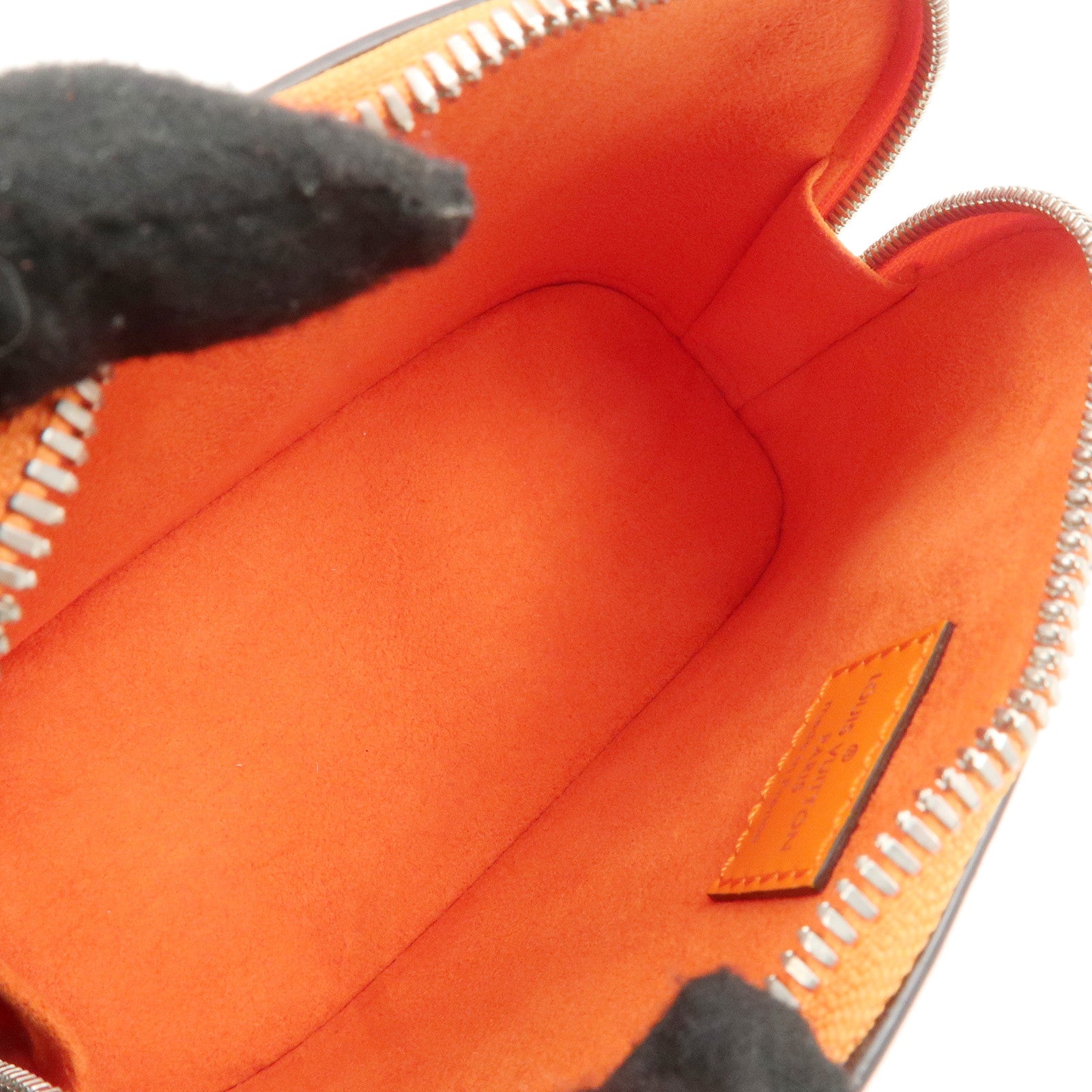 Louis Vuitton Epi Nano Alma 2Way Bag Shoulder Bag Orange M82404 Used