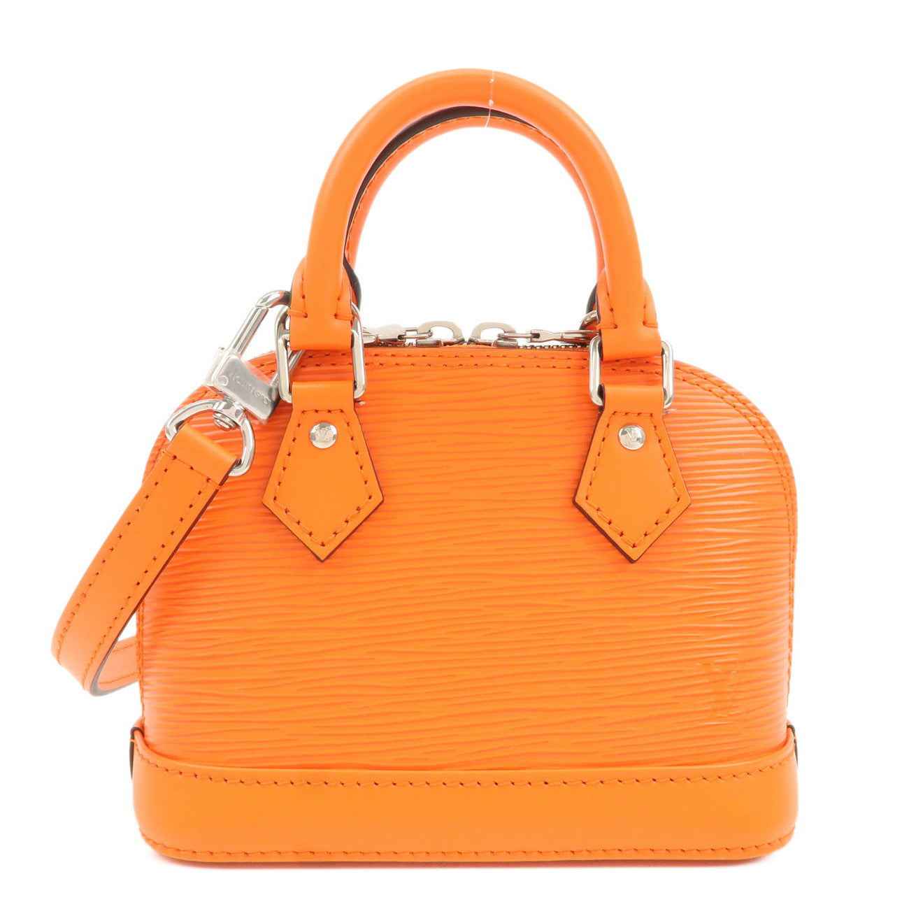 Louis Vuitton Epi Nano Alma 2Way Bag Shoulder Bag Orange M82404 Used
