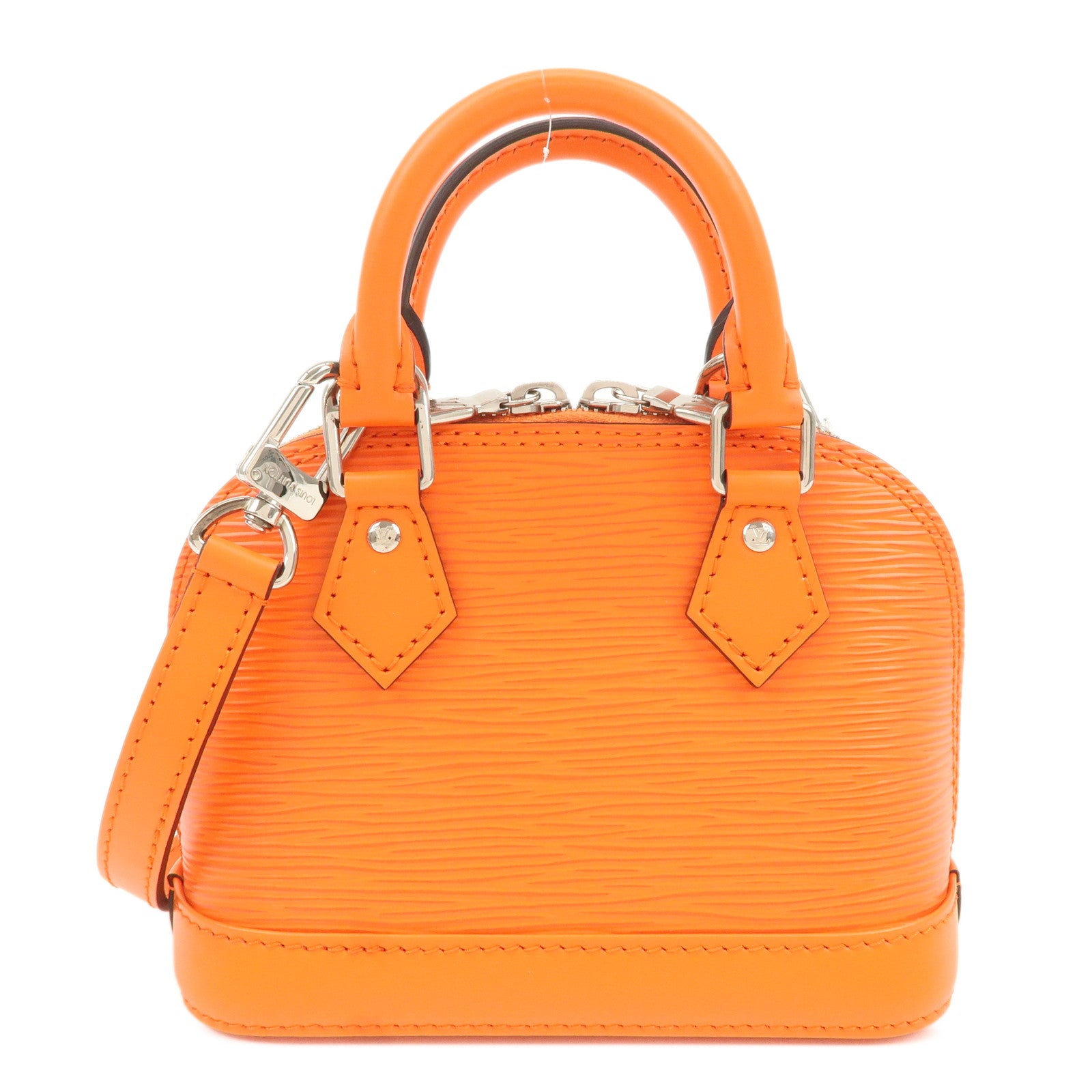 Louis Vuitton Epi Nano Alma 2Way Bag Shoulder Bag Orange M82404 Used