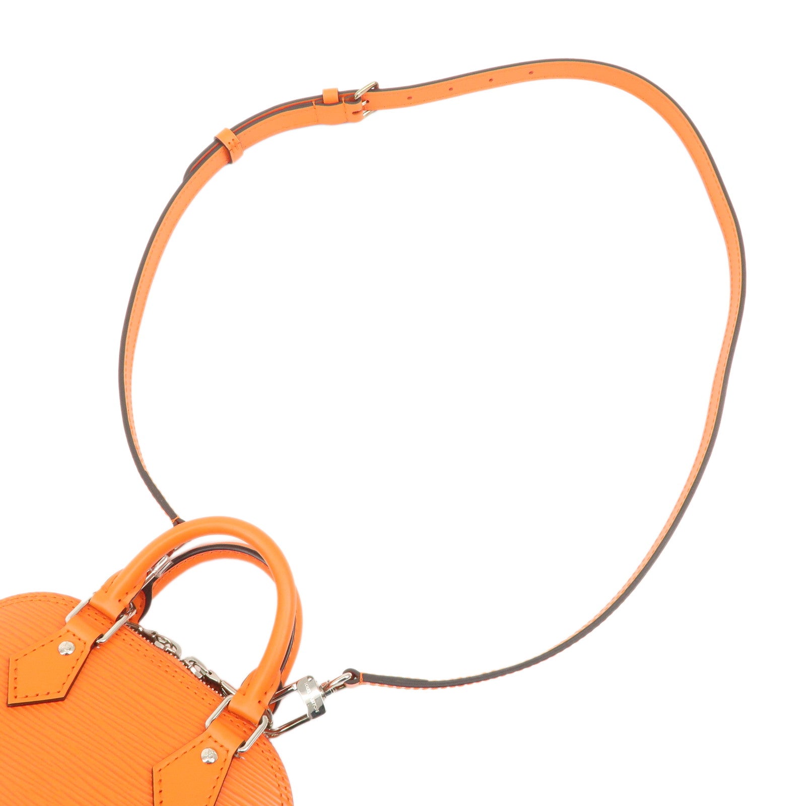 Louis Vuitton Epi Nano Alma 2Way Bag Shoulder Bag Orange M82404 Used