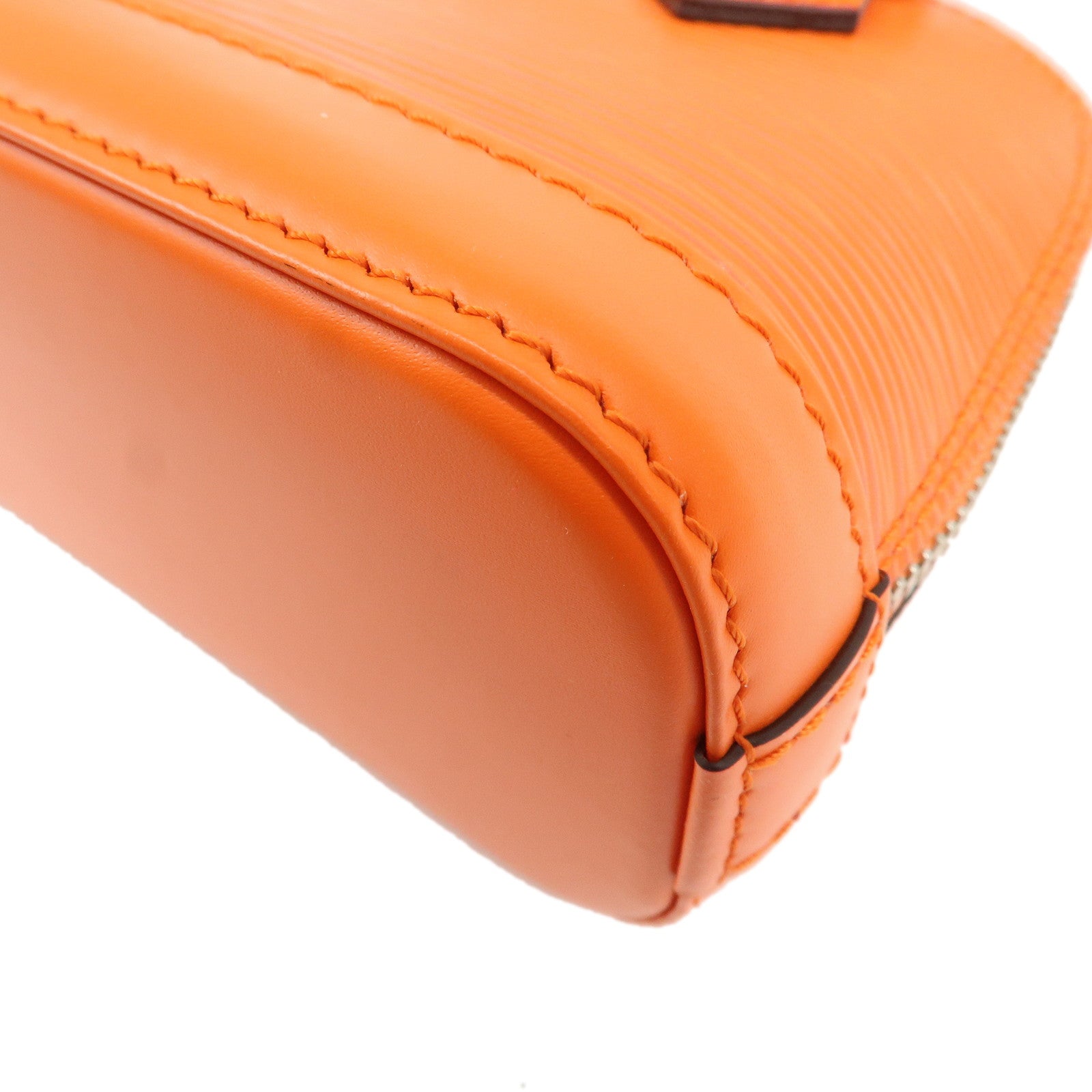 Louis Vuitton Epi Nano Alma 2Way Bag Shoulder Bag Orange M82404 Used