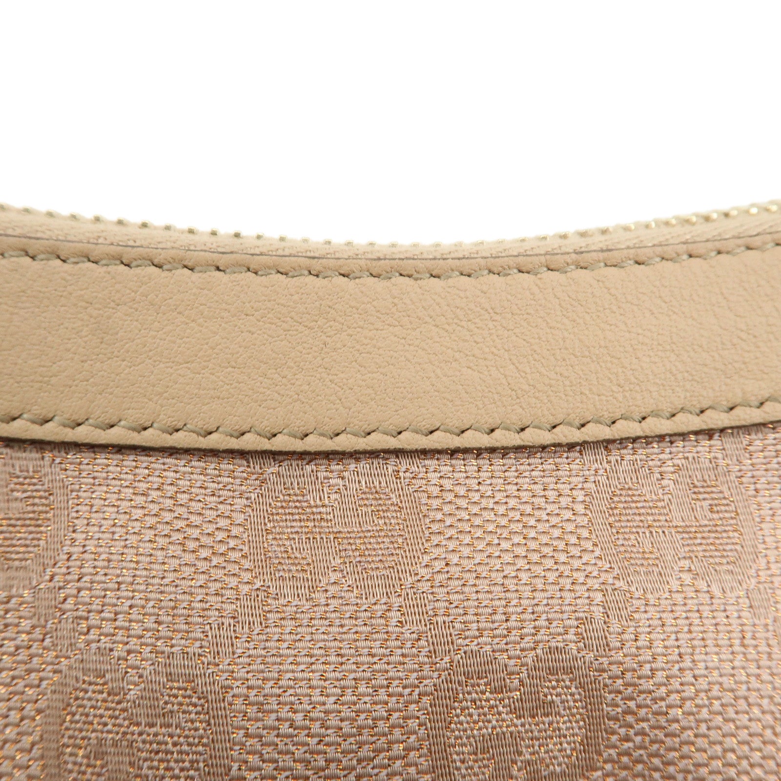 GUCCI Lovely Heart GG Canvas Leather Hand Bag Pink Beige 245938 Used