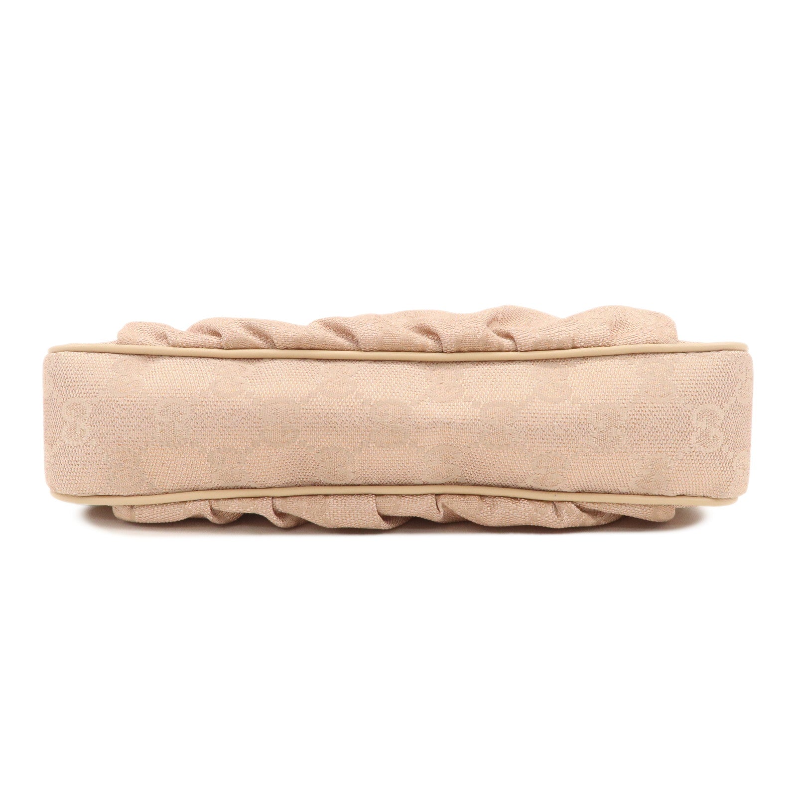 GUCCI Lovely Heart GG Canvas Leather Hand Bag Pink Beige 245938 Used